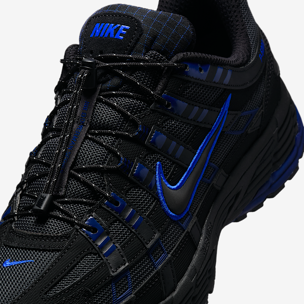 Nike P-6000 sneaker Zwart/Anthracite/Blue Void/Racer Blue