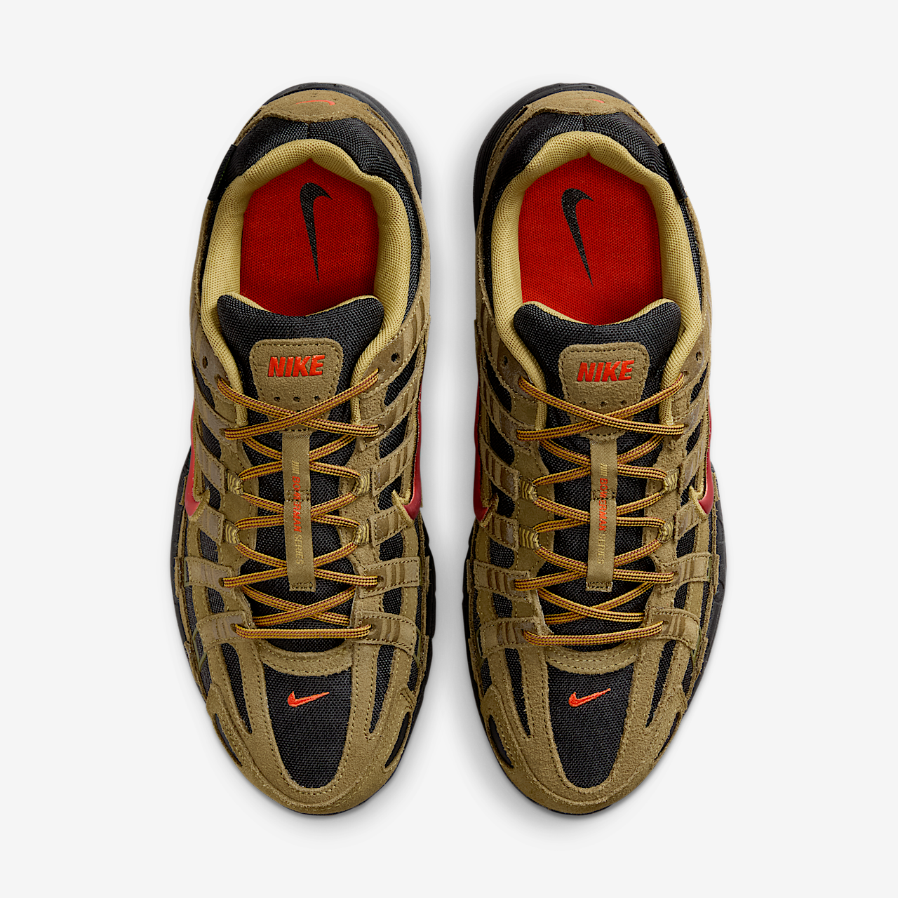 Nike P-6000 sneaker Olive Flak/Zwart/Quantum Moss/Picante Red