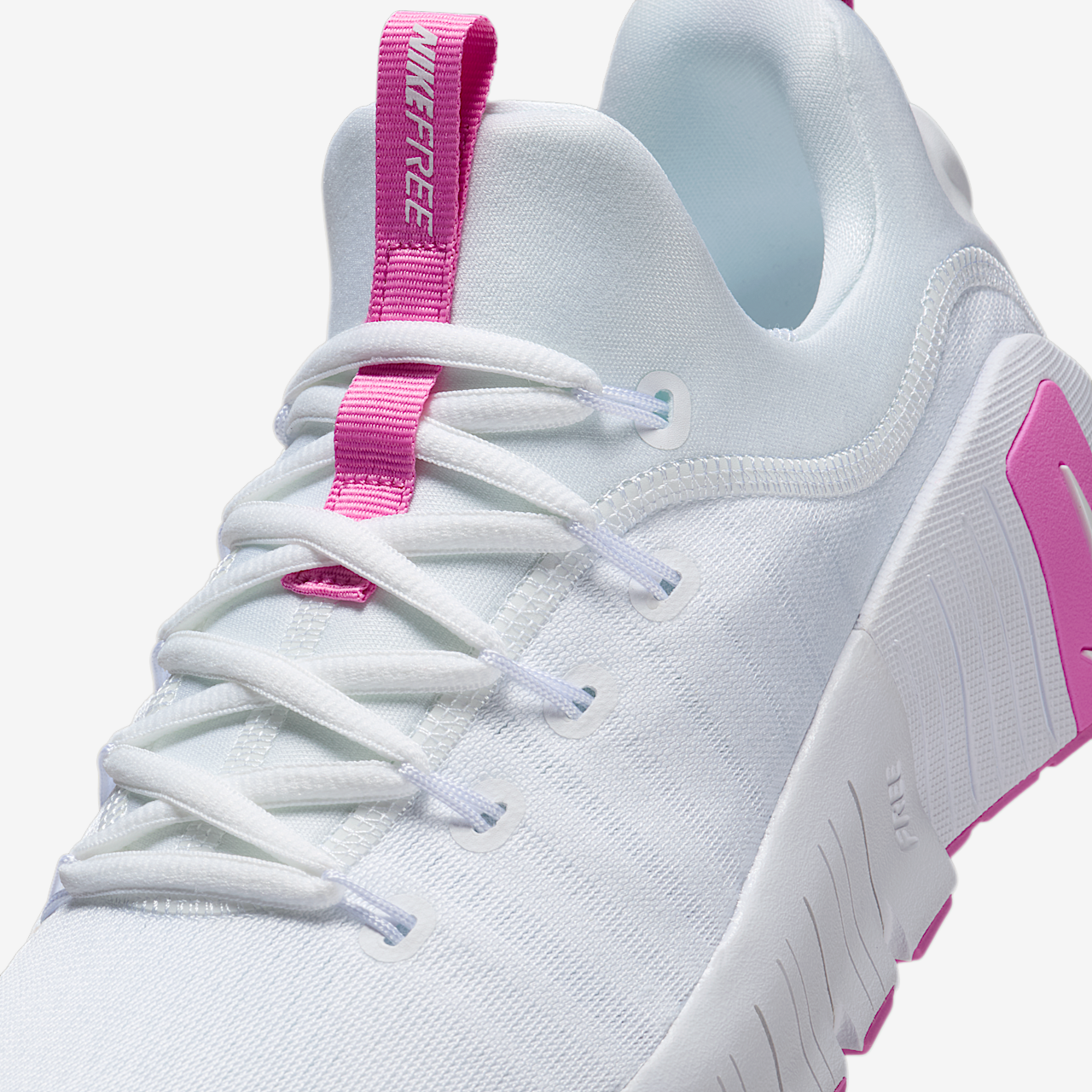 Nike Free sneaker Wit/Playful Pink