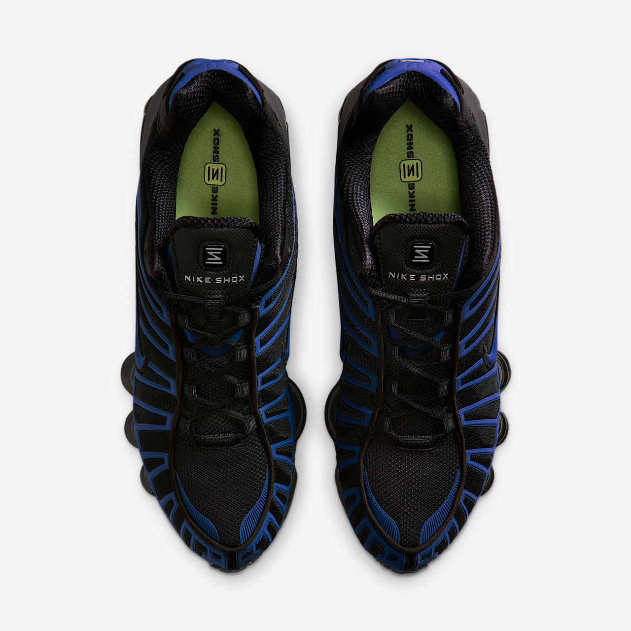 Nike Nike Shox sneaker Zwart/Metallic Silver/Light Lemon Twist/Court Blue