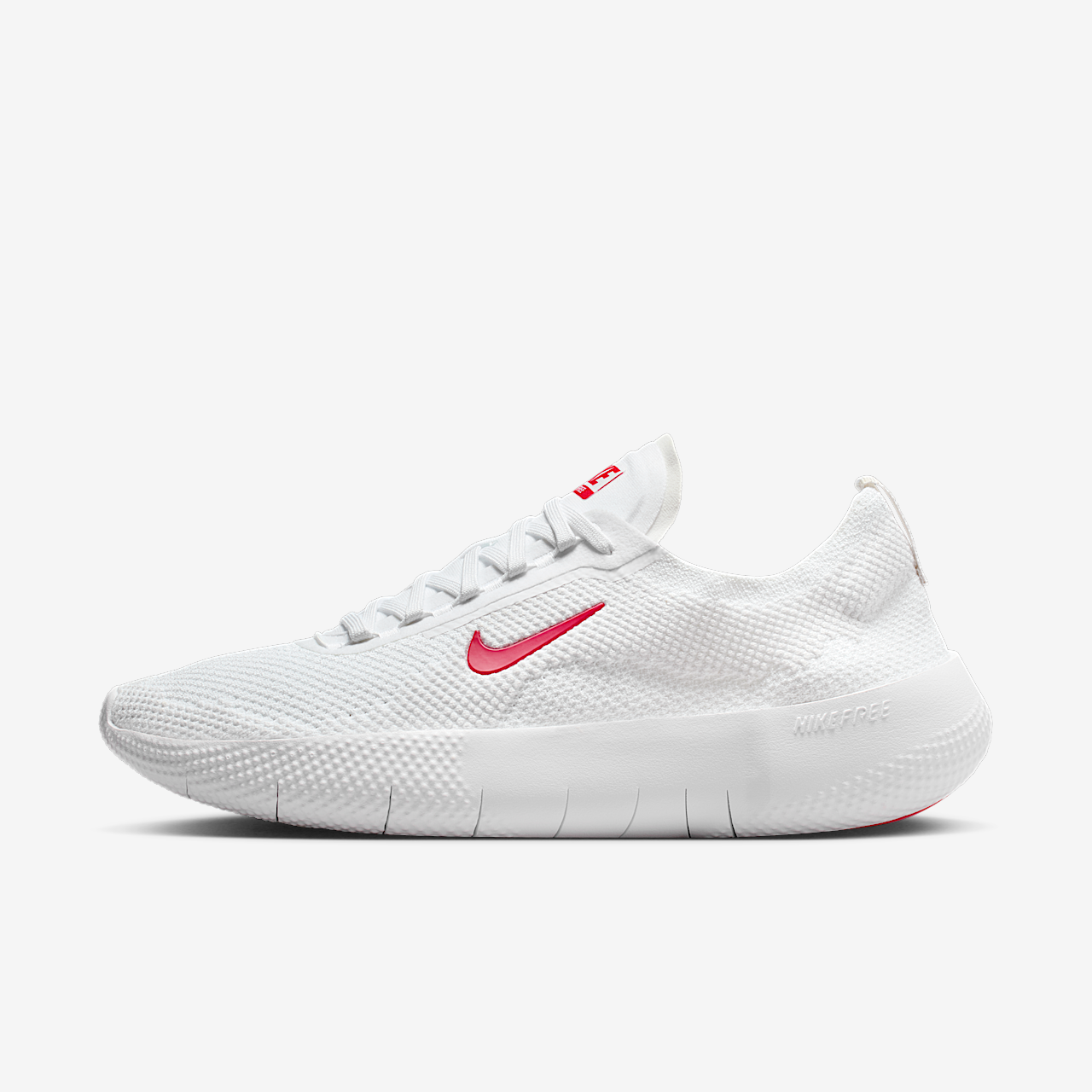 Nike Free sneaker Wit/Platinum Tint/University Red