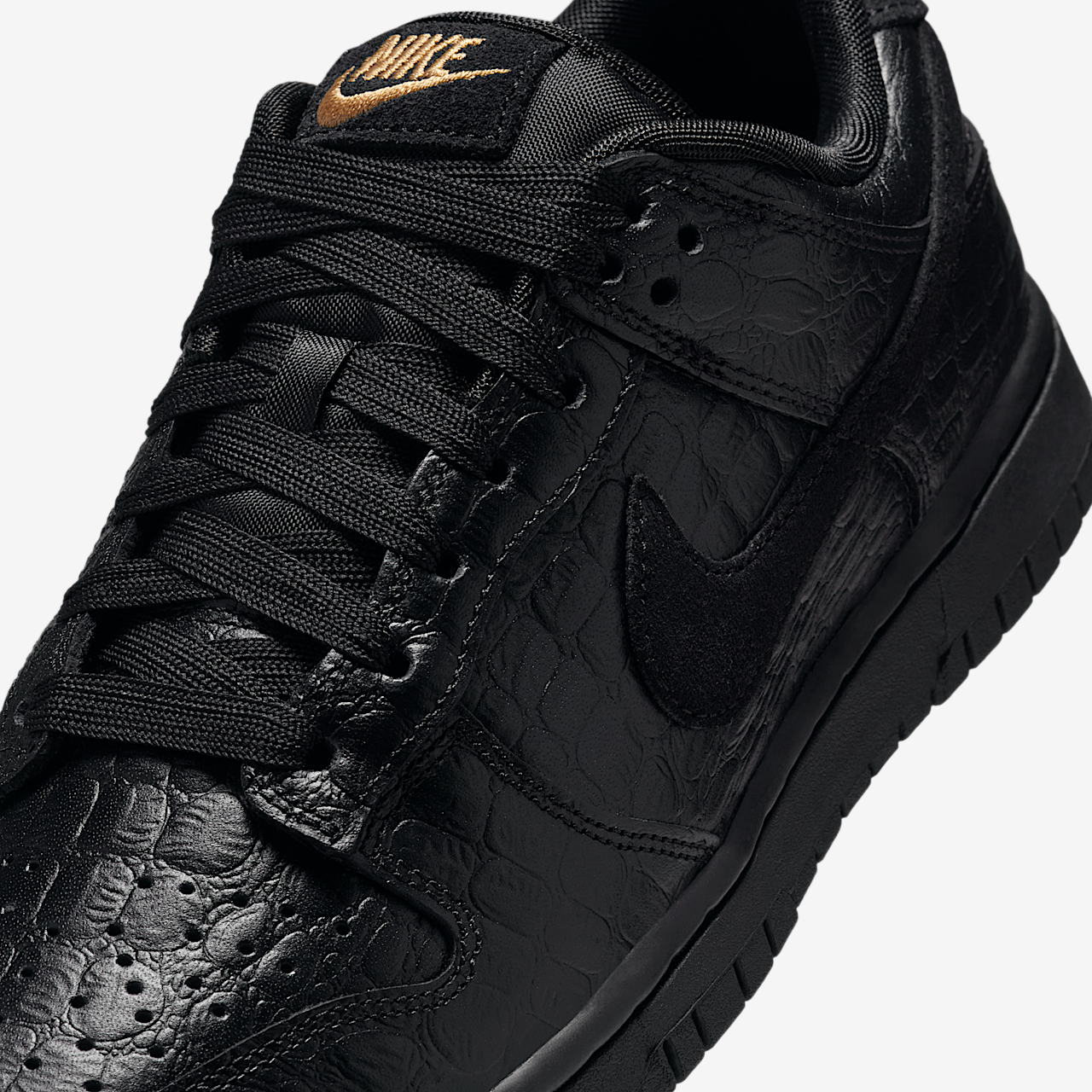 Nike Dunk Low sneaker Zwart/Metallic Gold/Off Noir/Zwart