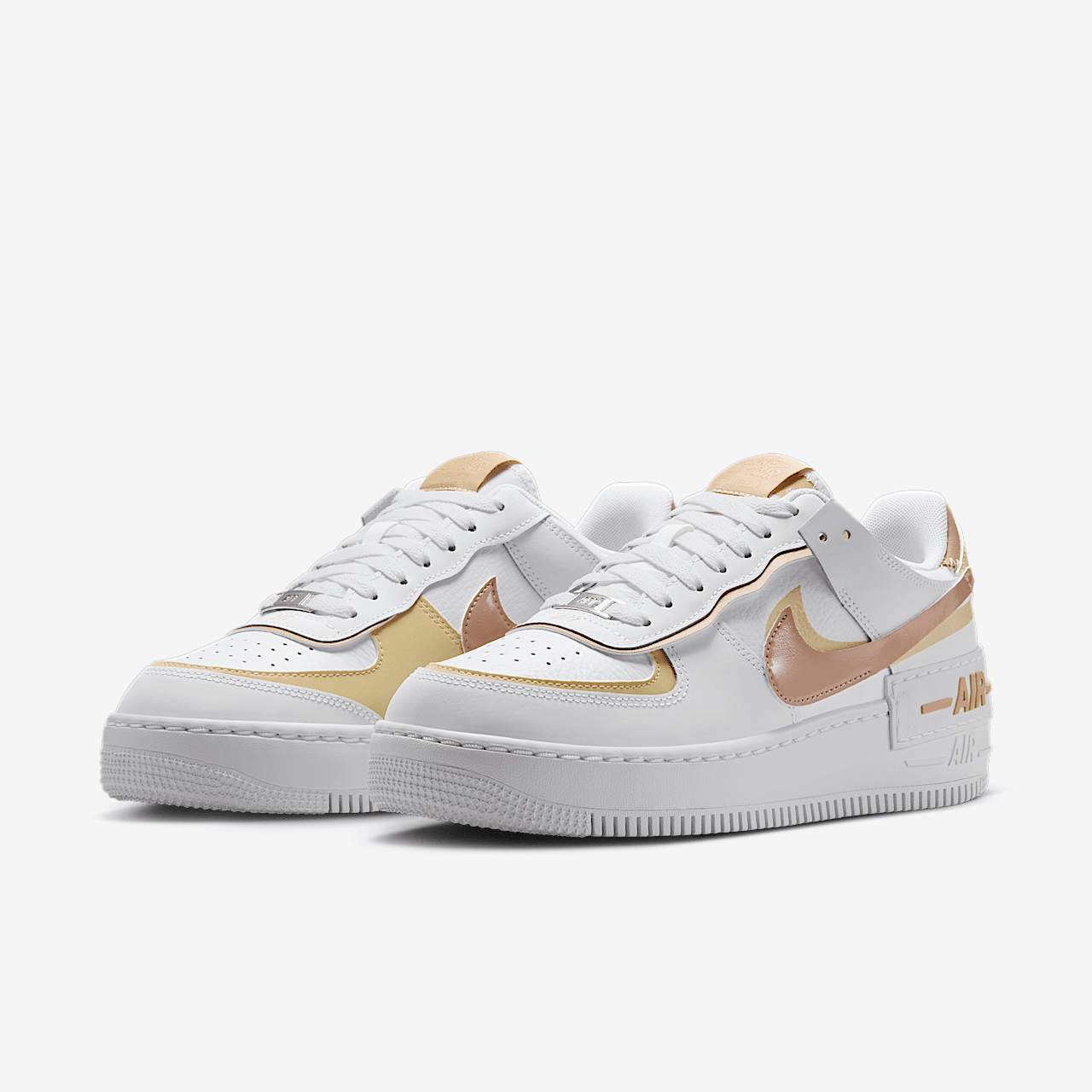 Nike Air Force 1 sneaker Wit/Team Gold/Wit/Hemp