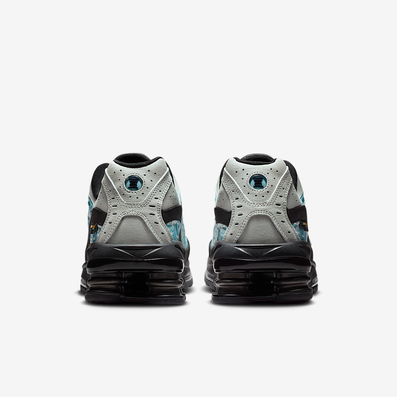 Nike Nike Shox sneaker Light Silver/Zwart/Denim Turquoise/Light Silver