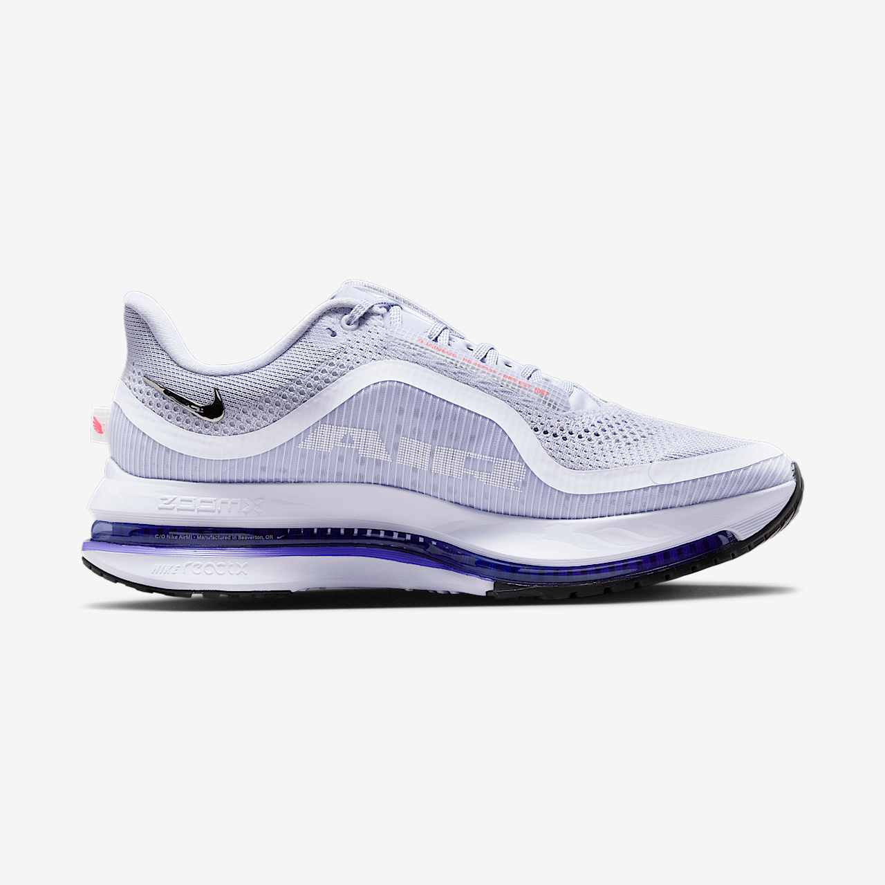 Nike Pegasus sneaker Ghost/Persian Violet/Bright Crimson/Zwart