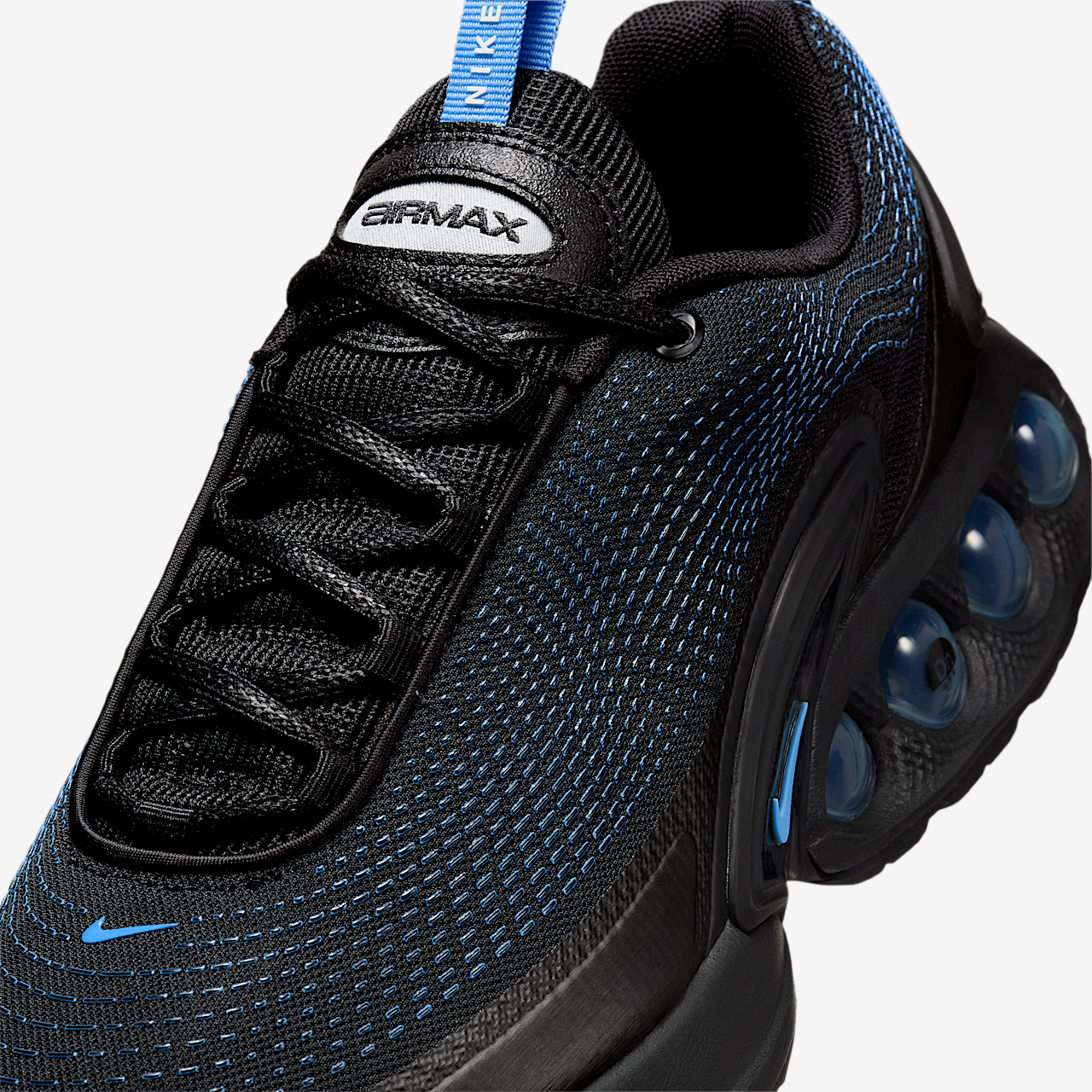 Nike Air Max DN sneaker Zwart/Wolf Grey/Zwart/University Blue