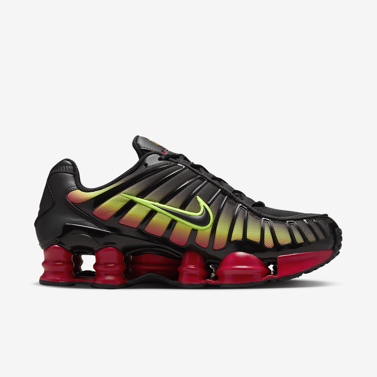 Nike Shox sneaker Zwart/Volt/Fire Red/Zwart