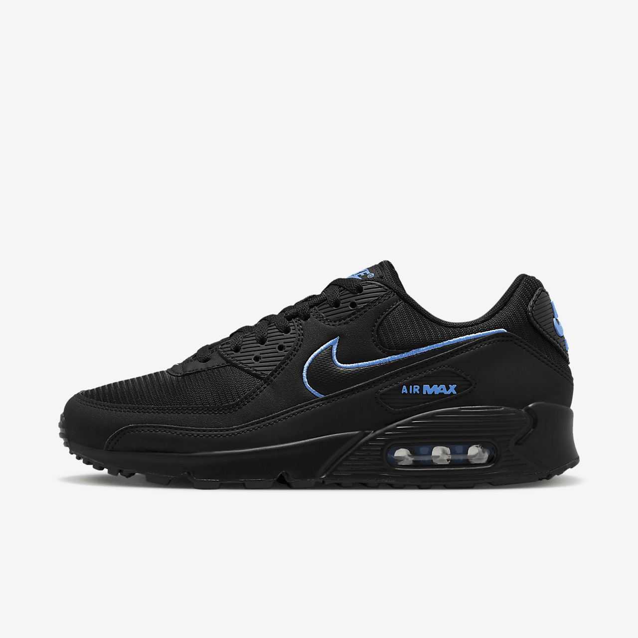 Nike Air max 90 sneaker Zwart/University Blue