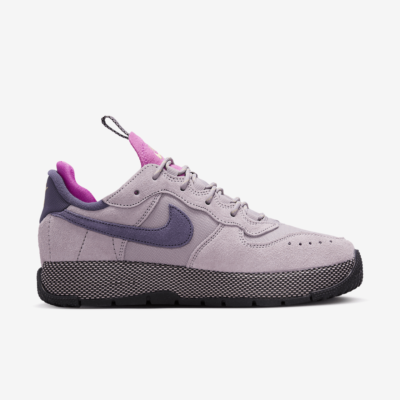 Nike Air Force 1 sneaker Light Violet Ore/Hyper Magenta/Zwart/Dark Raisin