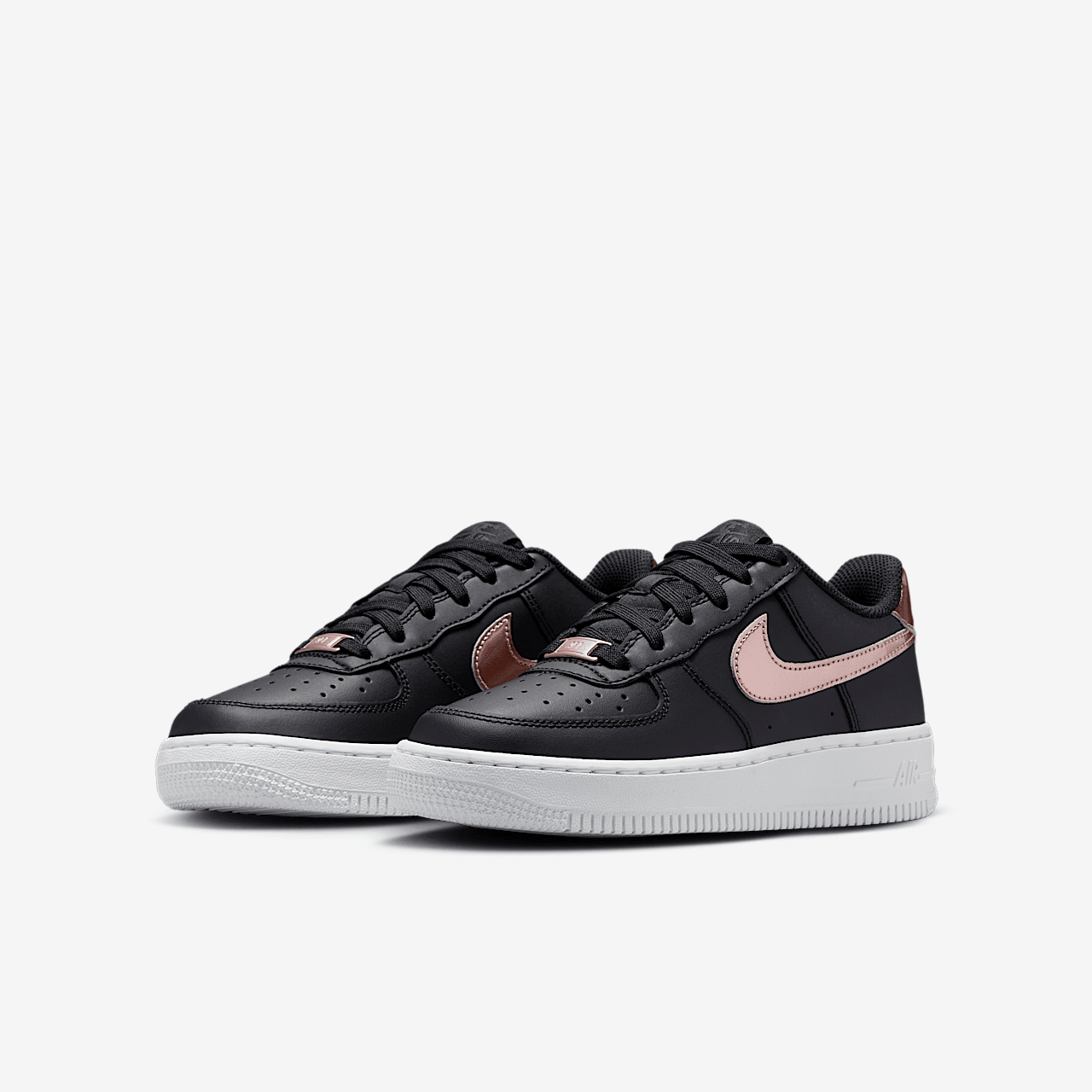 Nike Air Force 1 sneaker Zwart/Wit/Anthracite/Metallic Red Bronze