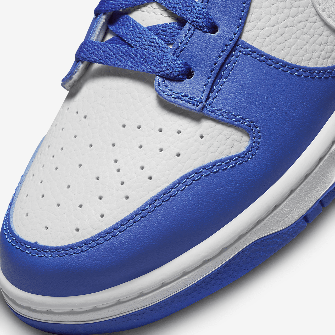 Nike Dunk Low sneaker Photon Dust/Racer Blue/Wit