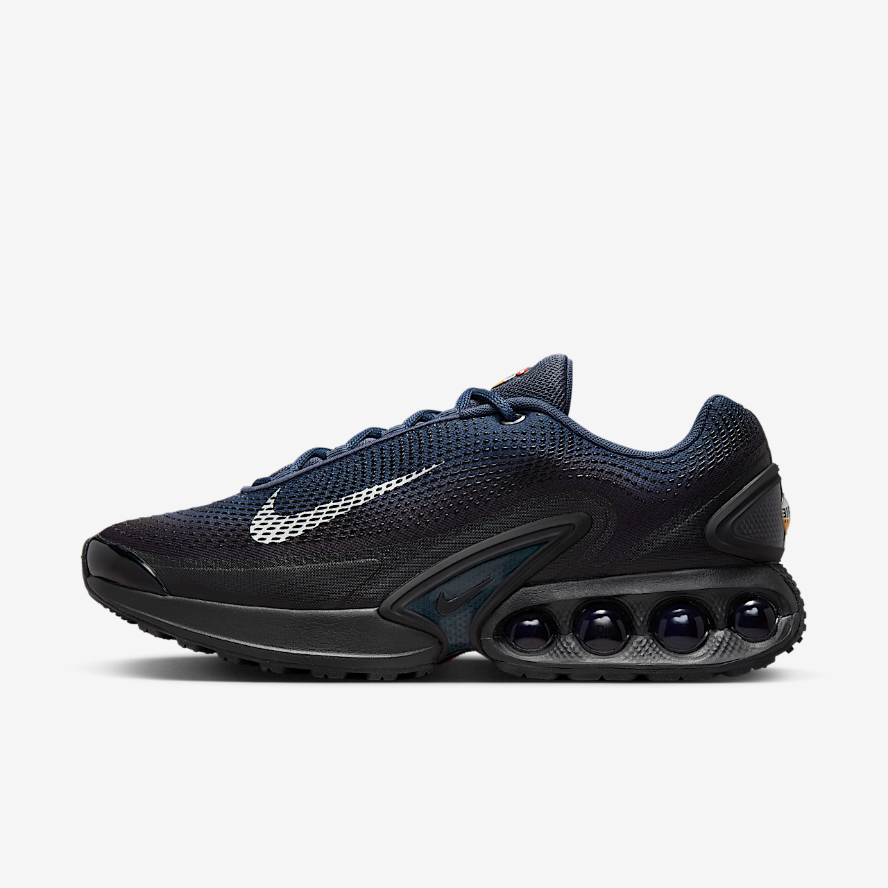 Nike Air Max DN sneaker Thunder Blue/Zwart/Wit/Metallic Silver