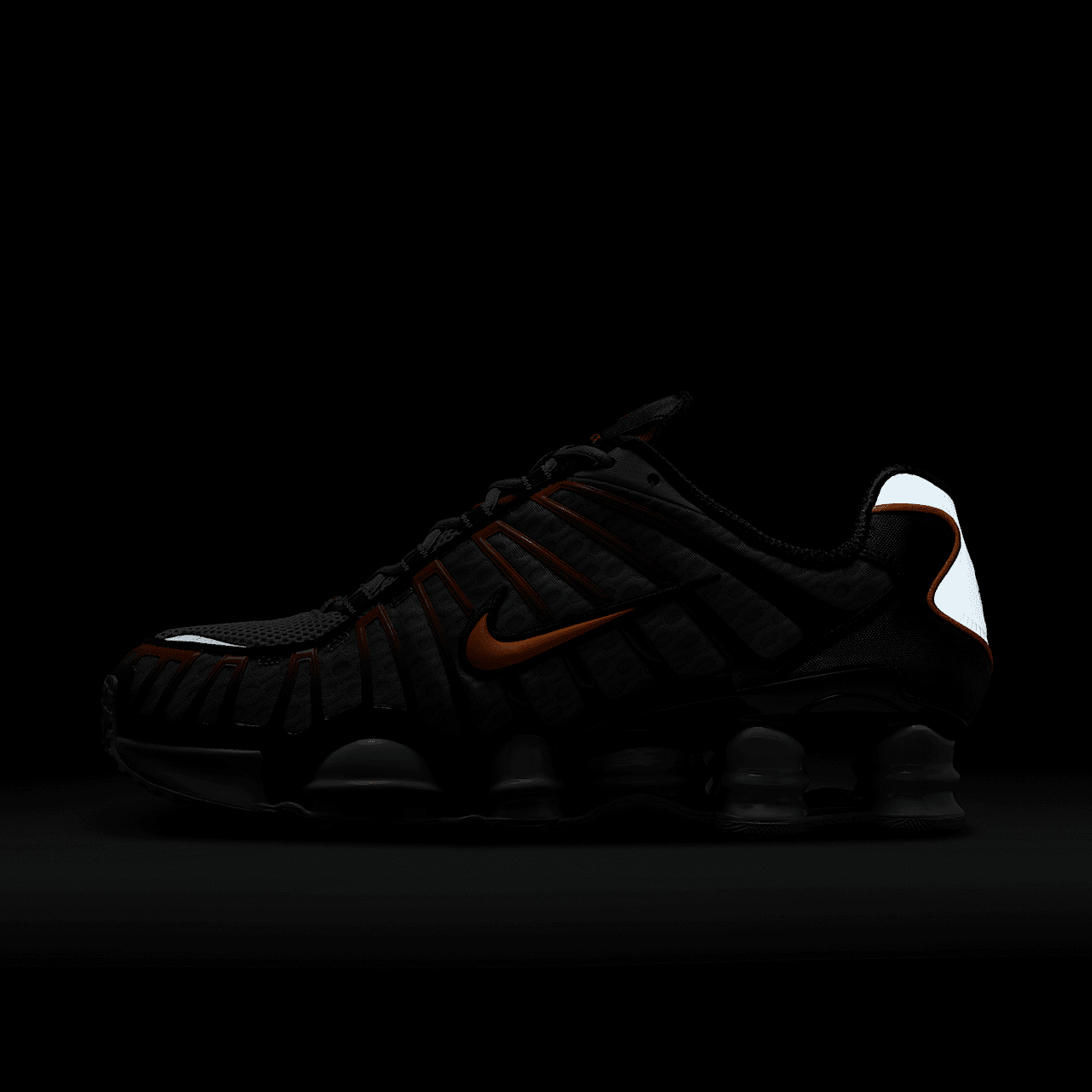 Nike Nike Shox sneaker Light Smoke Grey/Zwart/Bright Mandarin
