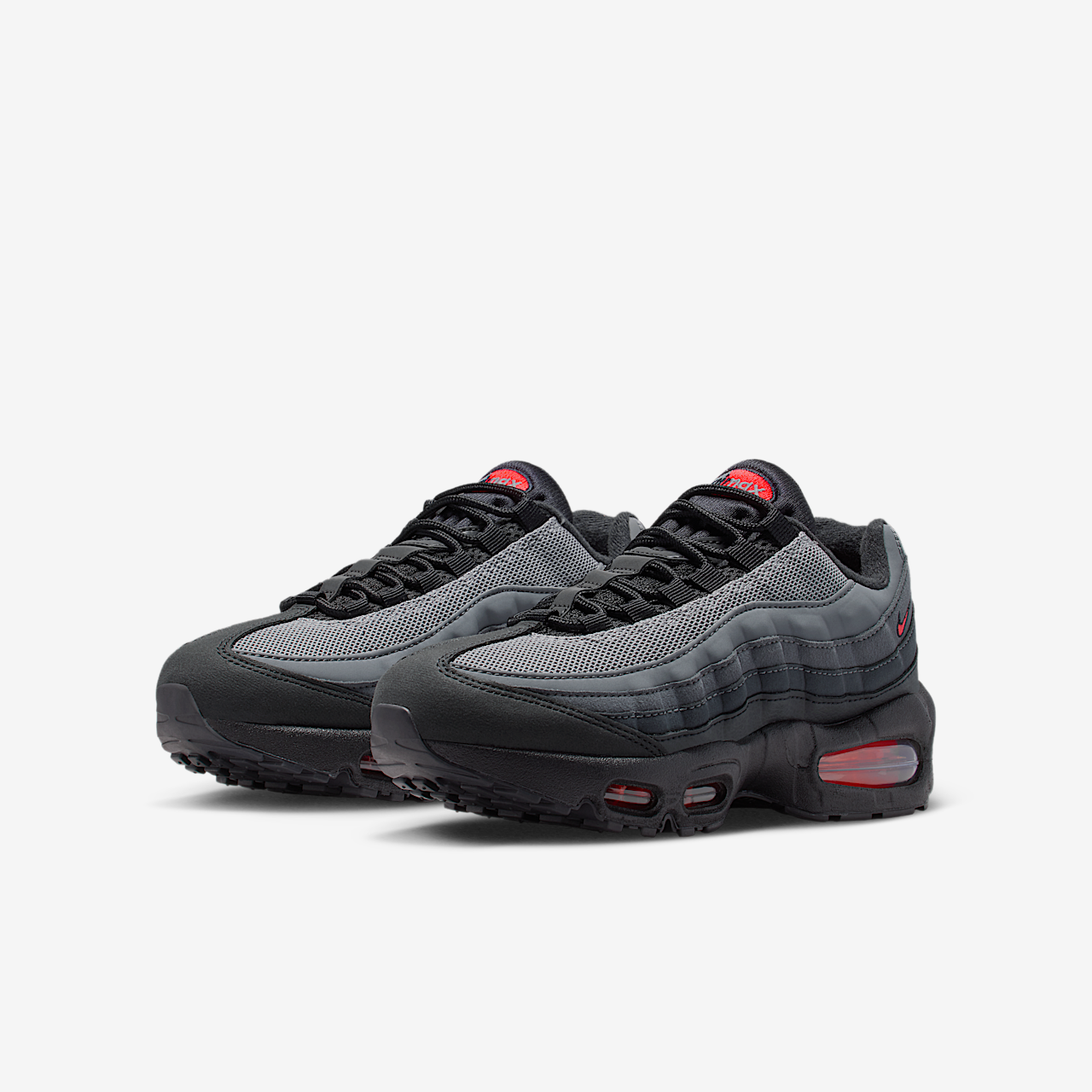 Nike Air Max 95 sneaker Zwart/Anthracite/Iron Grey/Bright Crimson