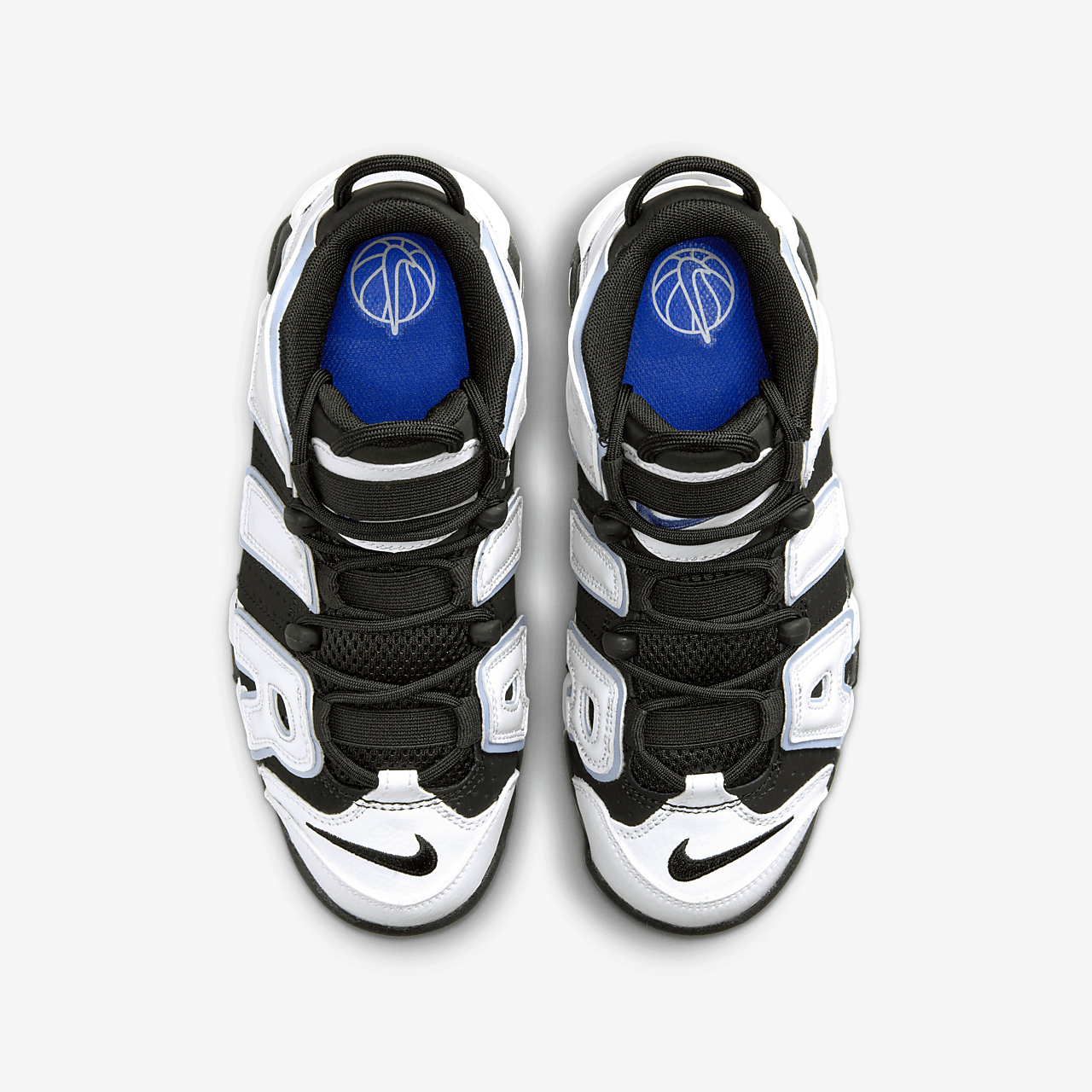 Nike Air More Uptempo sneaker Zwart/Meerkleurig/Cobalt Bliss/Wit