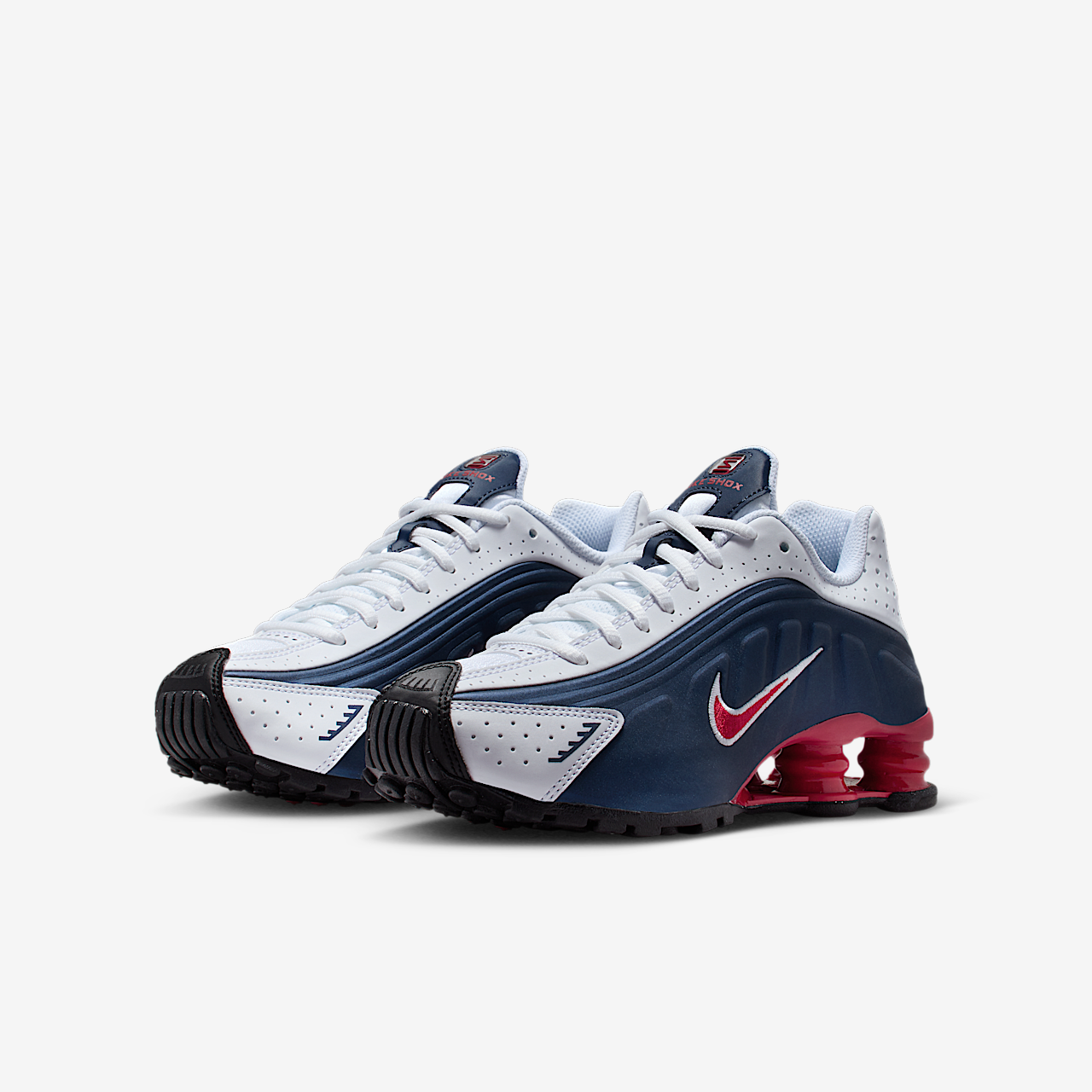 Nike Nike Shox sneaker Midnight Navy/Wit/Metallic Silver/Gym Red