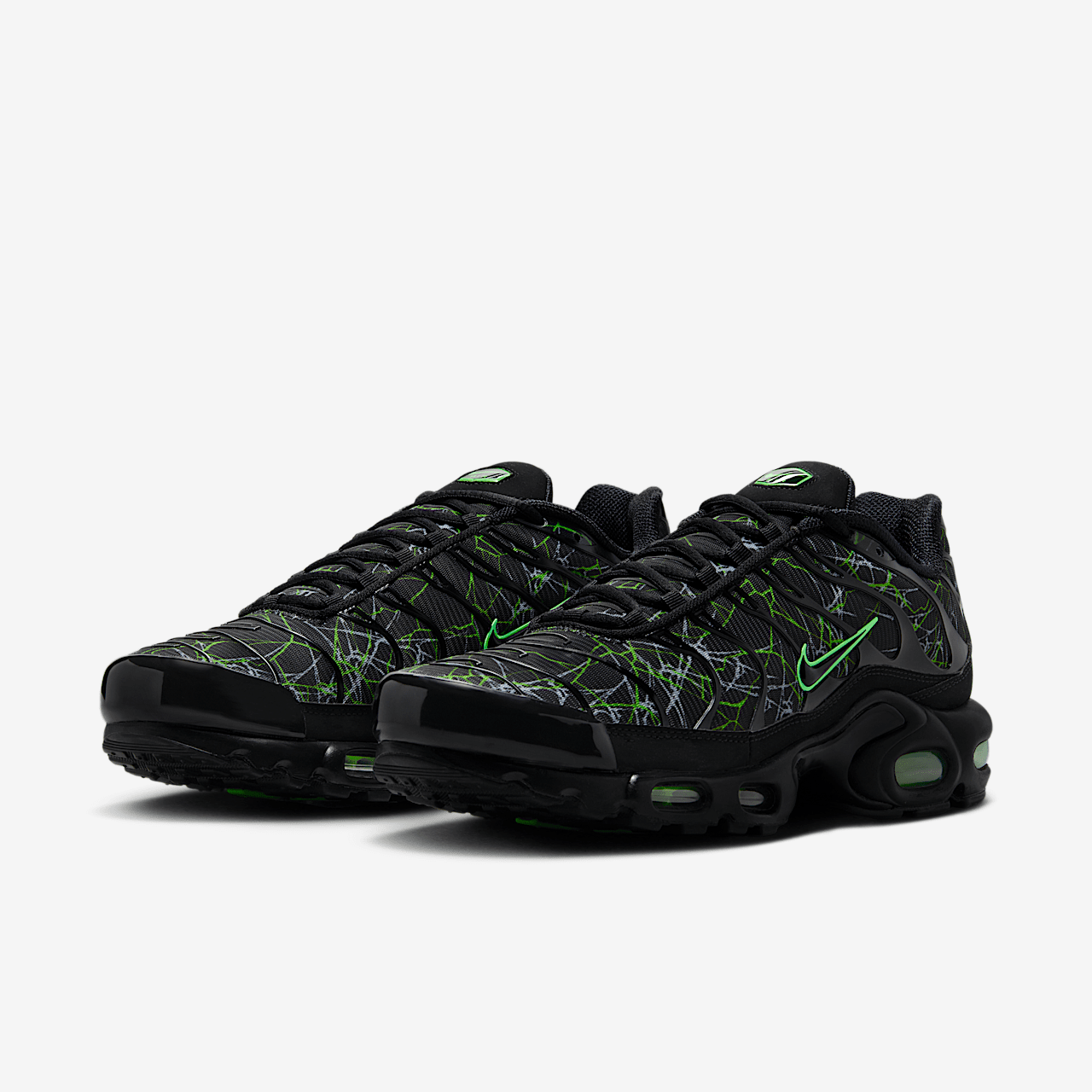 Nike Air Max Plus sneaker Zwart/Wolf Grey/Green Strike