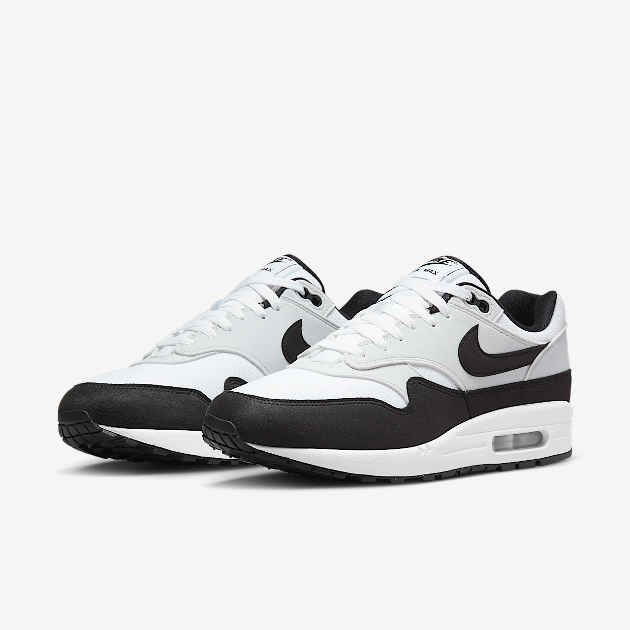 Nike Air Max 1 sneaker Wit/Pure Platinum/Zwart