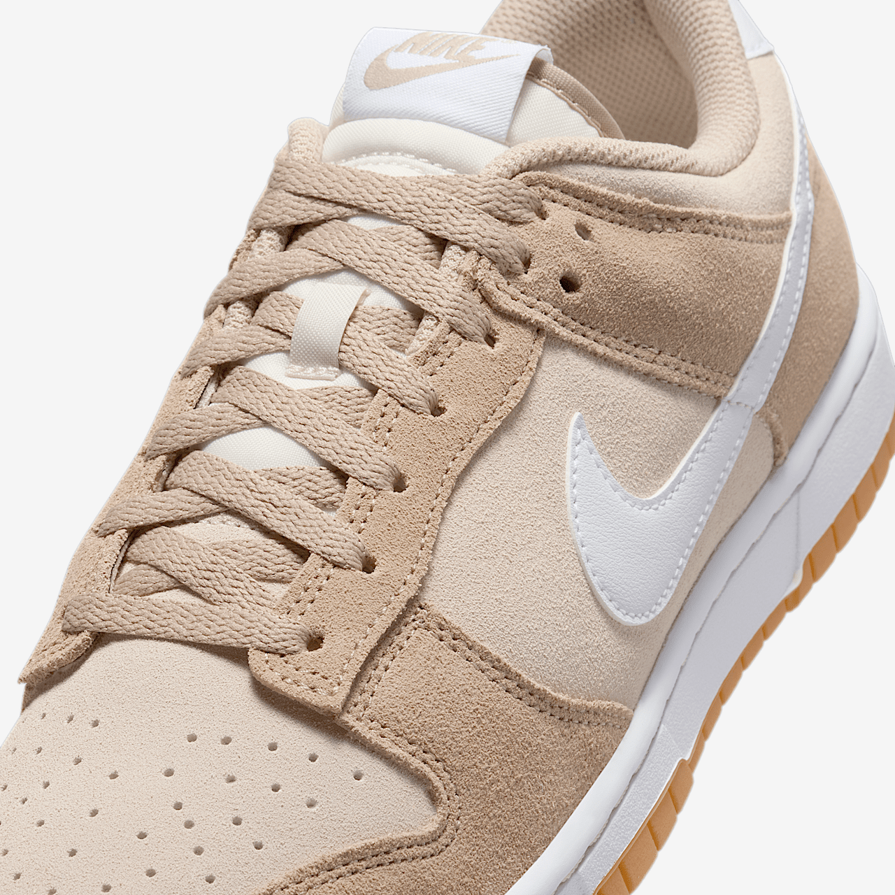 Nike Dunk Low sneaker Pale Ivory/Light Orewood Brown/Gum Light Brown/Wit