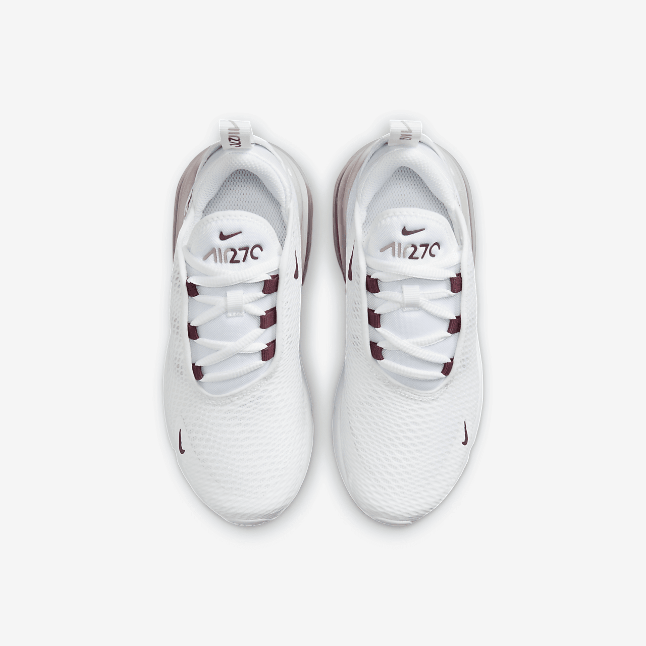 Nike Air max 270 sneaker Wit/Platinum Violet/Burgundy Crush