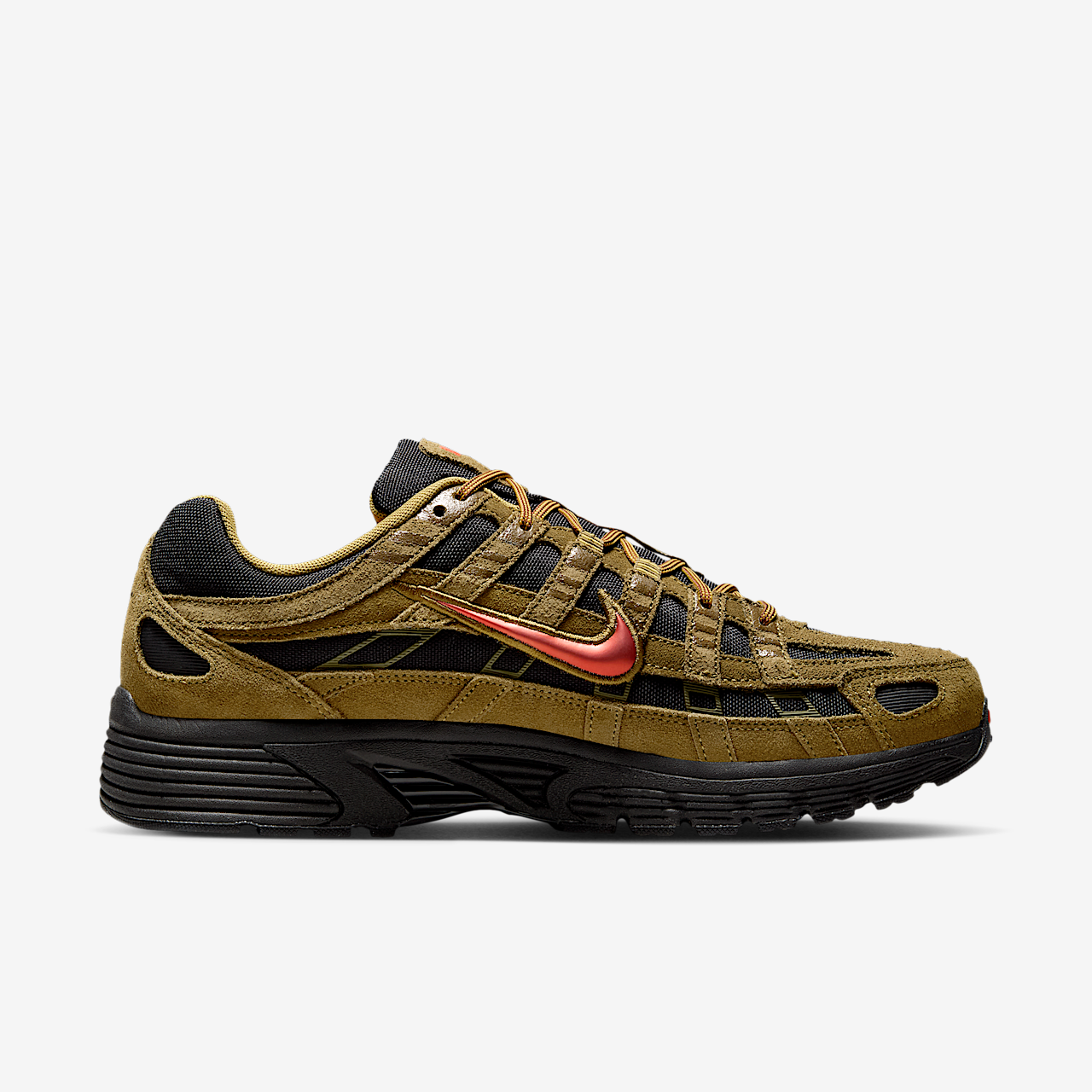 Nike P-6000 sneaker Olive Flak/Zwart/Quantum Moss/Picante Red