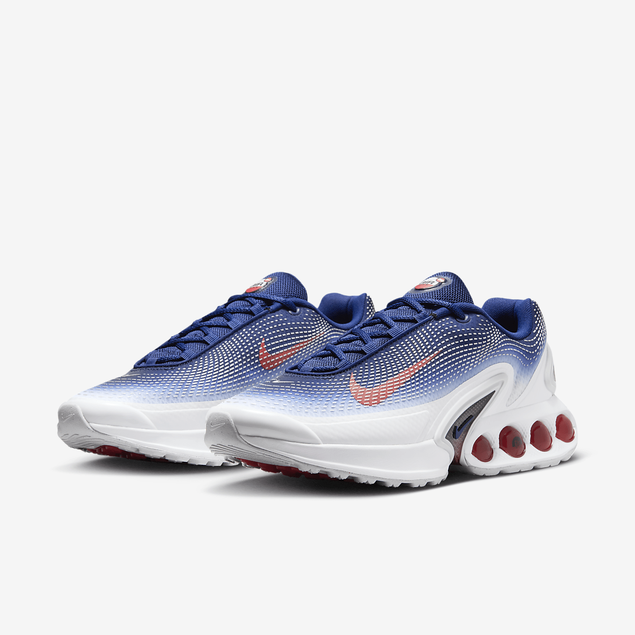 Nike Air Max DN sneaker Wit/Blue Void/Metallic Silver/Bright Crimson