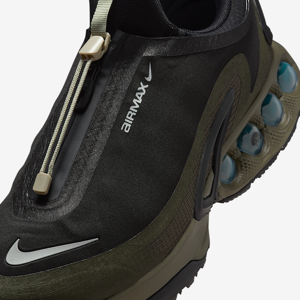 Nike Air Max DN sneaker Zwart/Cargo Khaki/Stone/Metallic Silver