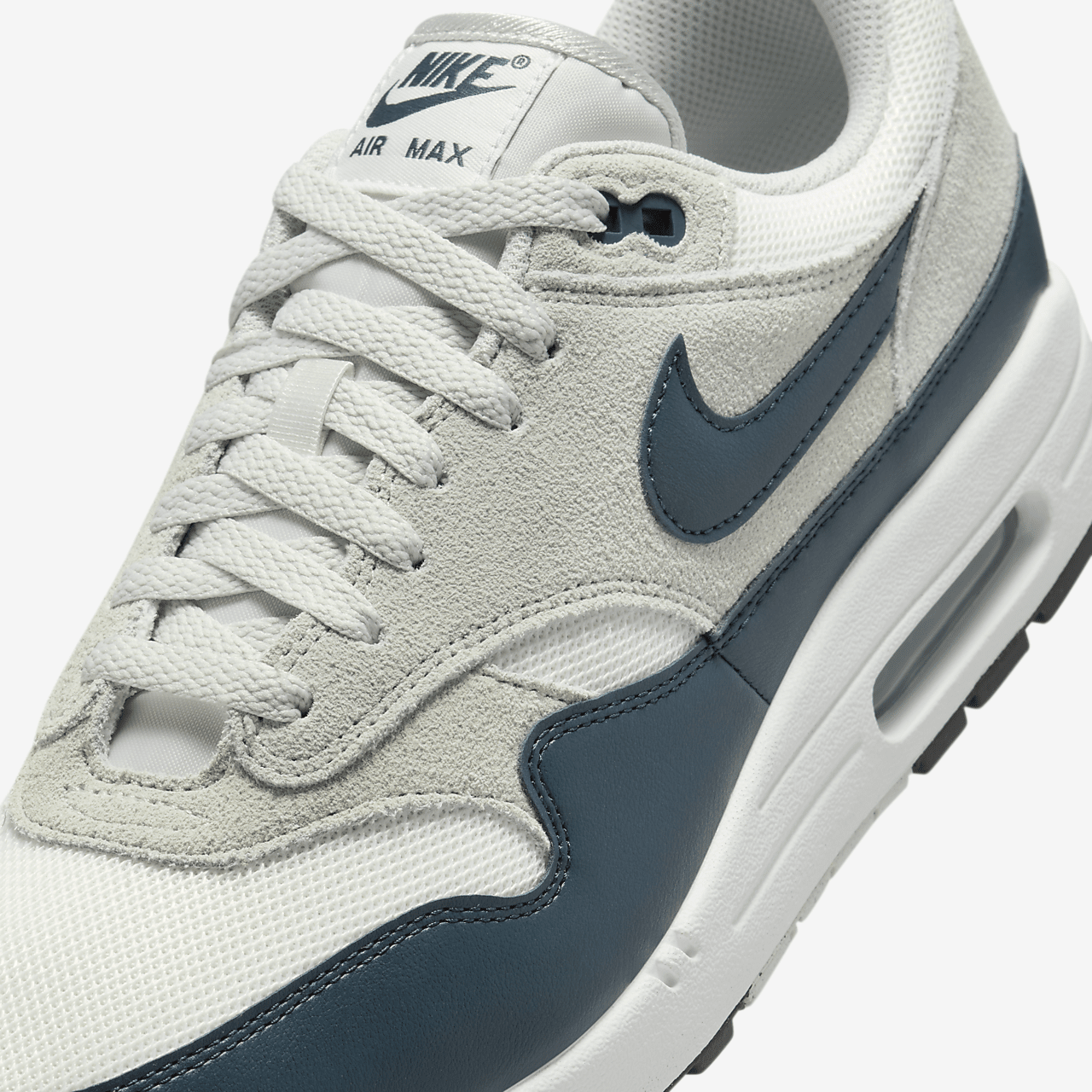 Nike Air Max 1 sneaker Summit White/Light Silver/Wit/Armory Navy