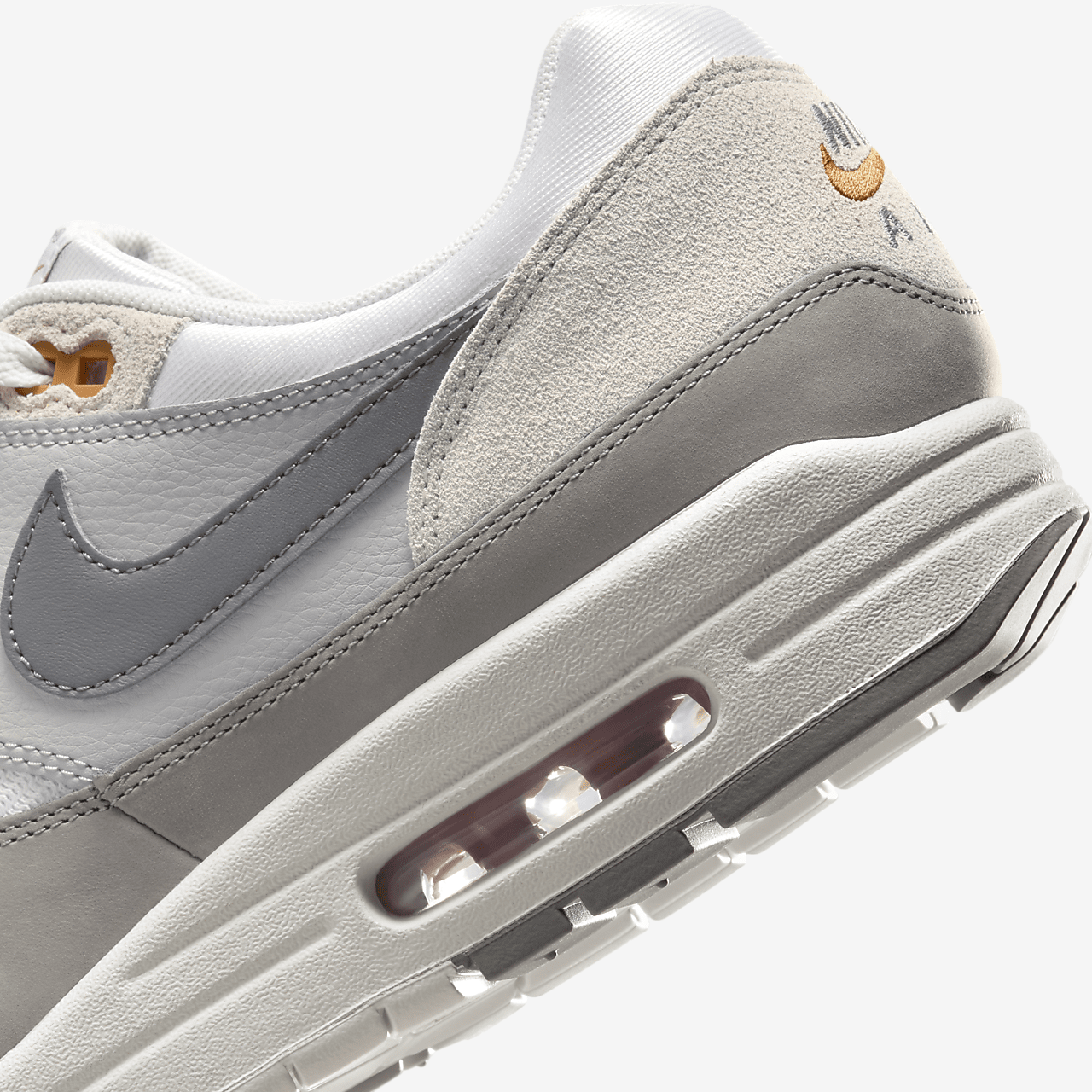 Nike Air Max 1 sneaker Summit White/Light Iron Ore/Light Orewood Brown/Flat Pewter