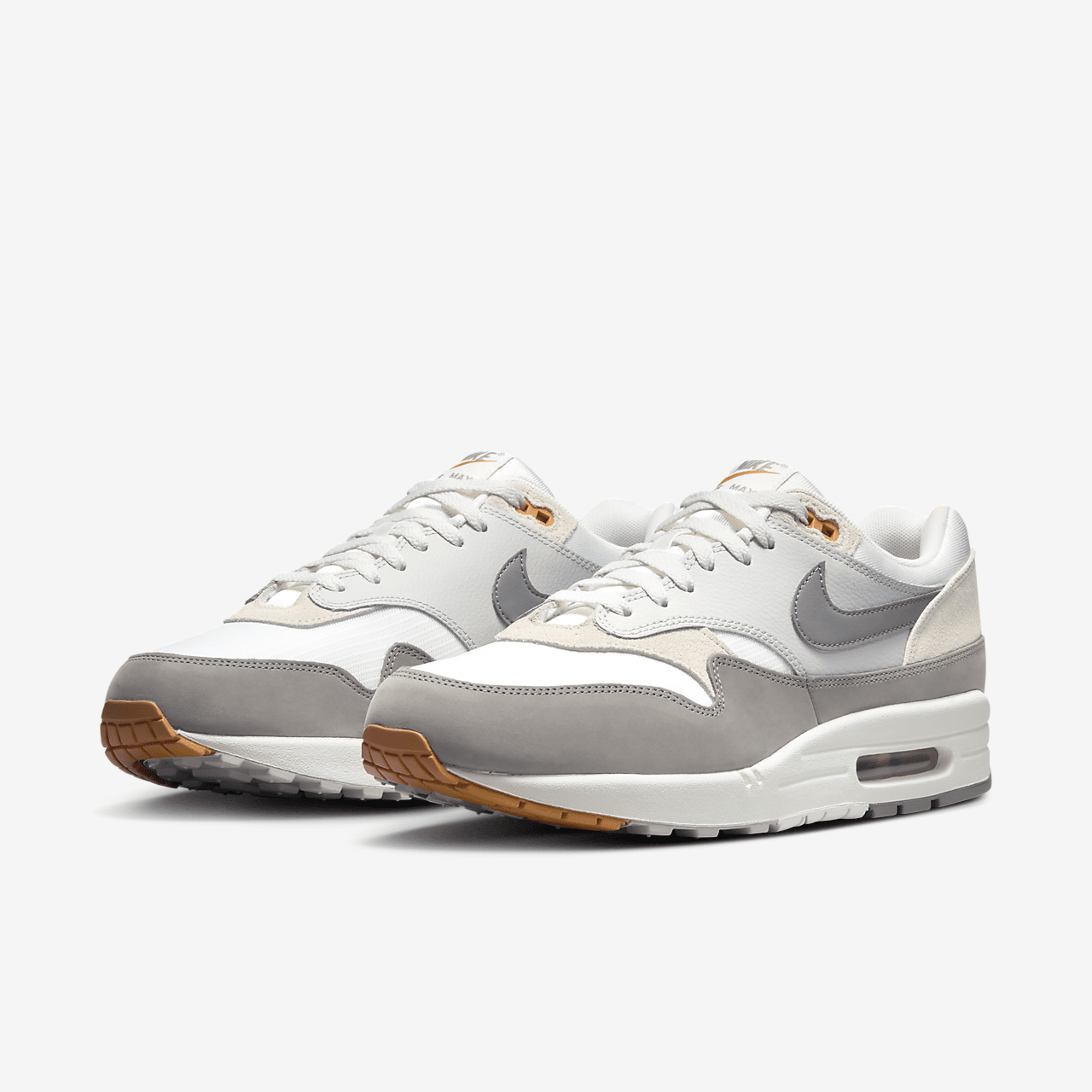 Nike Air Max 1 sneaker Summit White/Light Iron Ore/Light Orewood Brown/Flat Pewter