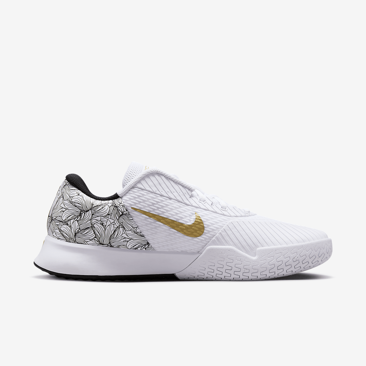 Nike  sneaker Wit/Zwart/Metallic Gold