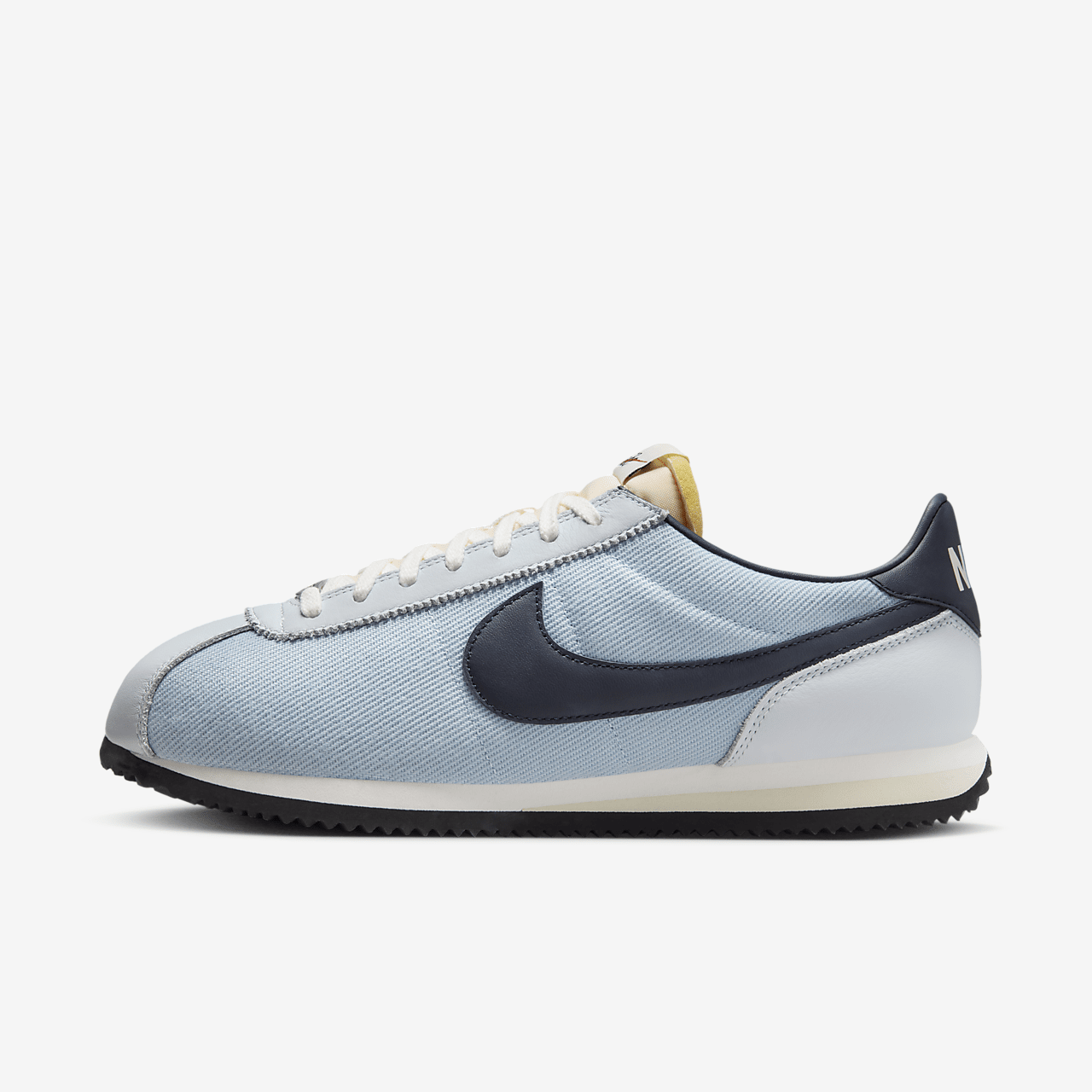 Nike Cortez sneaker Light Armory Blue/Pure Platinum/Zwart/Dark Obsidian