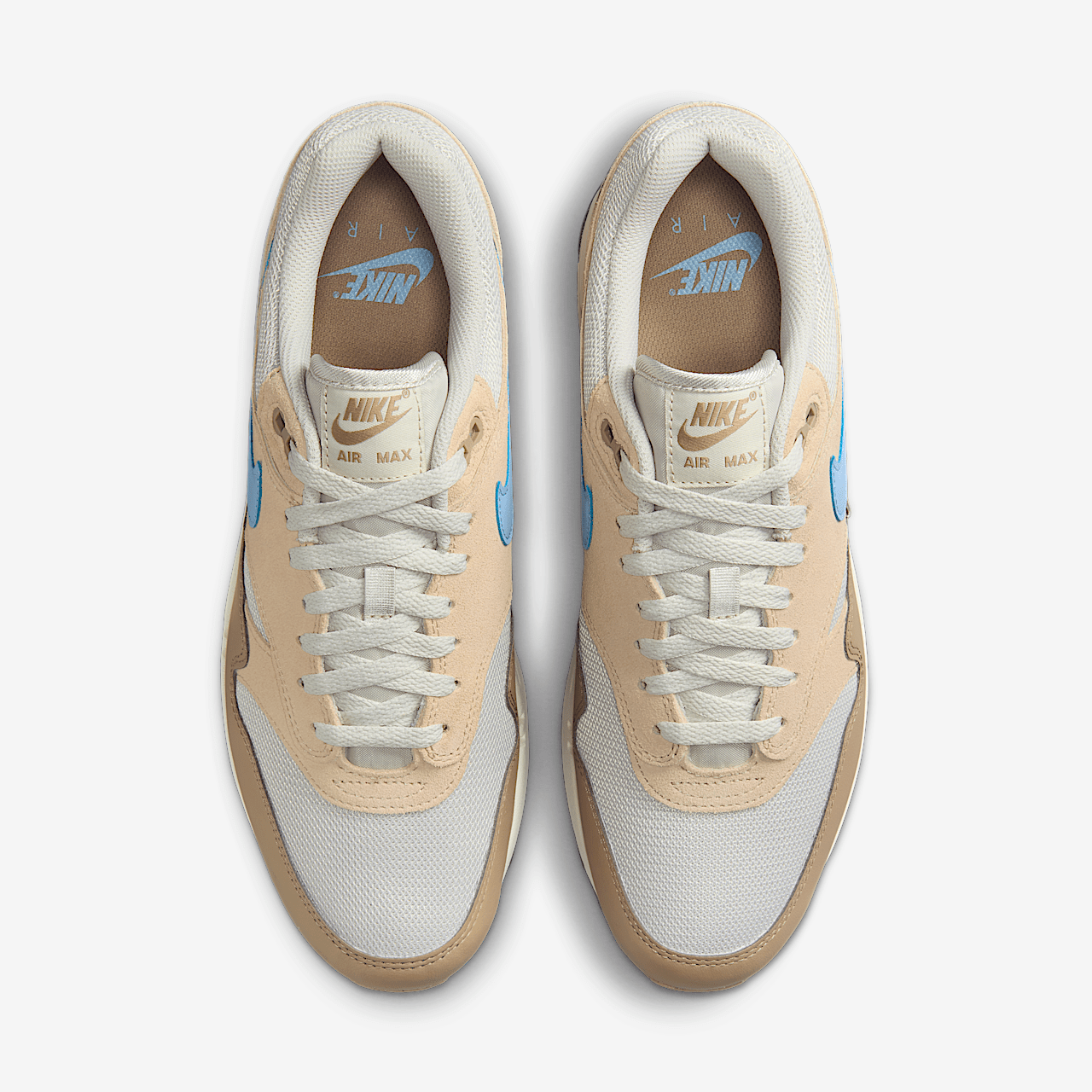 Nike Air Max 1 sneaker Light Bone/Sanddrift/Khaki/Psychic Blue