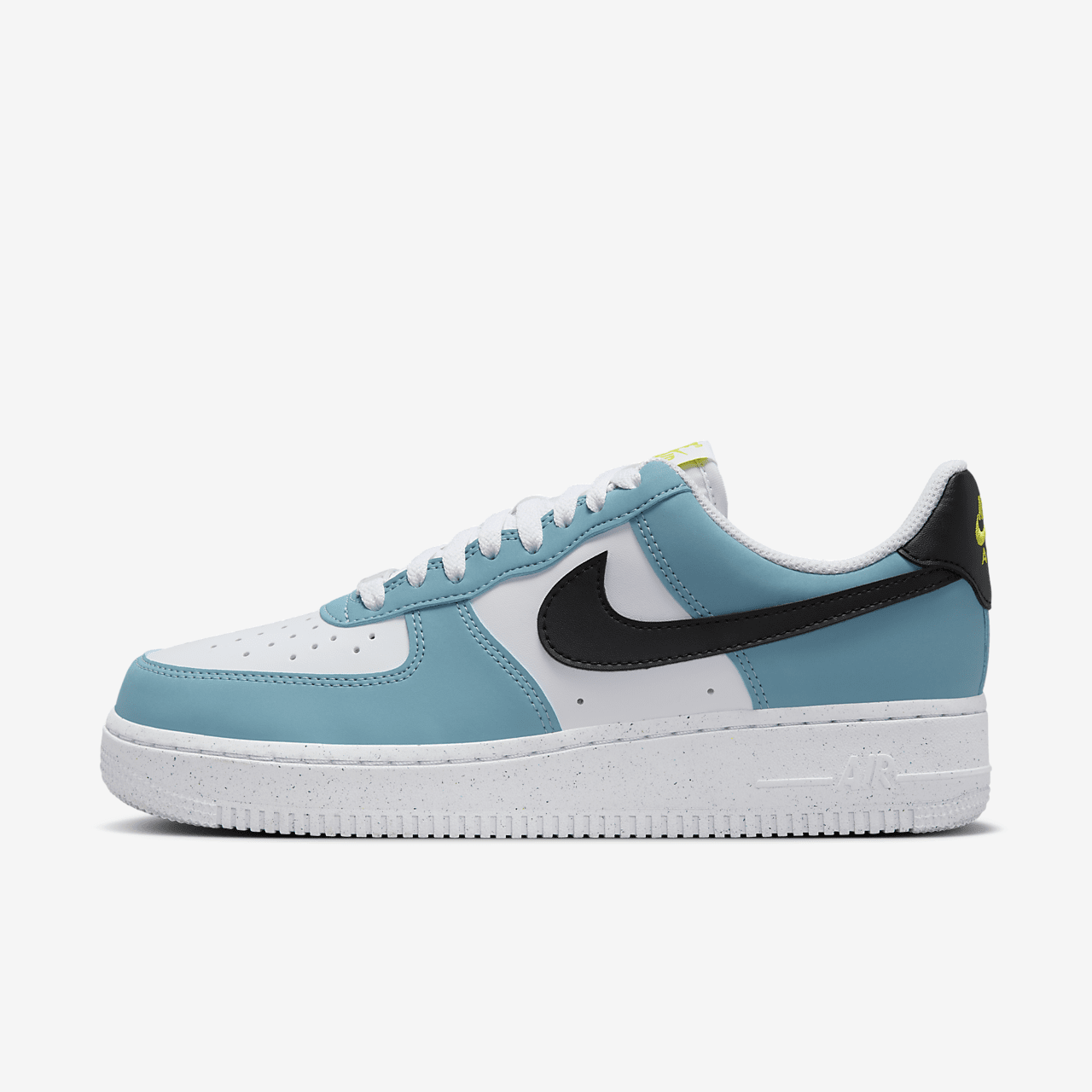 Nike Air Force 1 sneaker Denim Turquoise/Wit/Cyber/Zwart