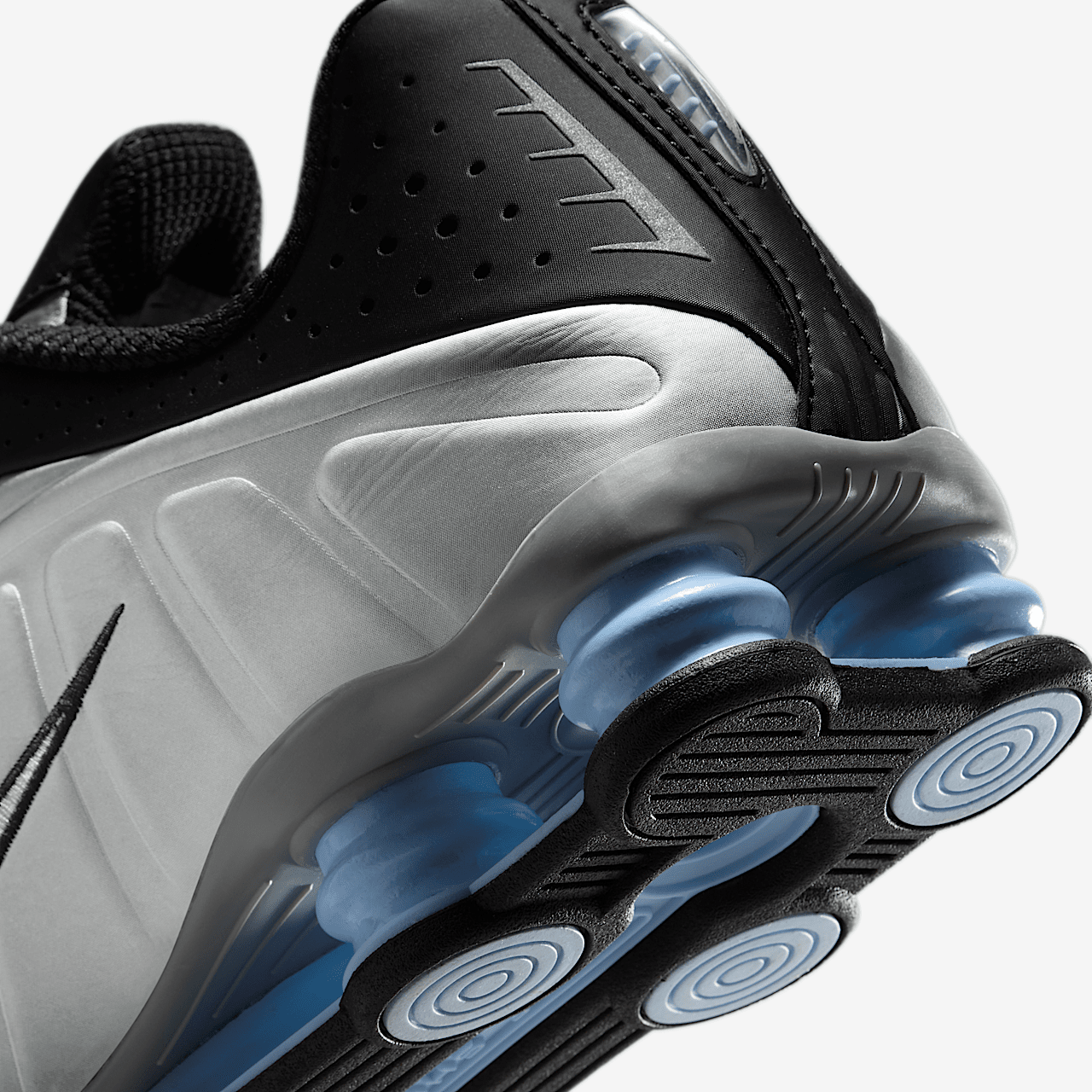 Nike Nike Shox sneaker Metallic Silver/Zwart/Psychic Blue/Metallic Silver