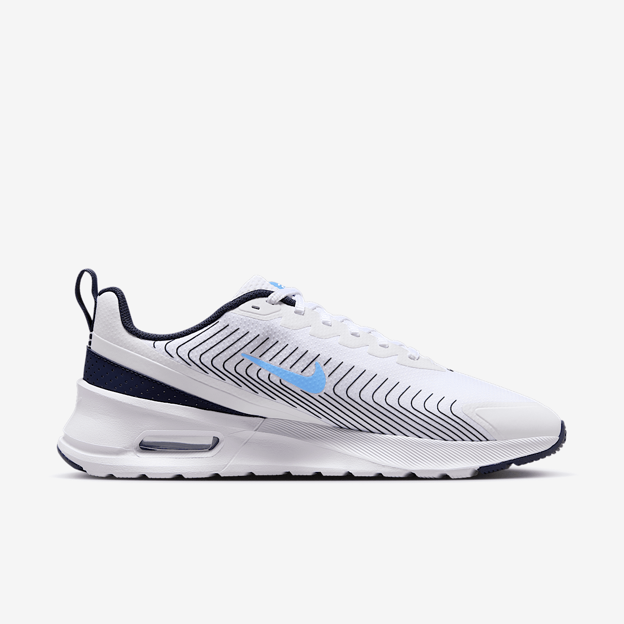 Nike Air Max Nuaxis sneaker Wit/Obsidian/Obsidian/University Blue