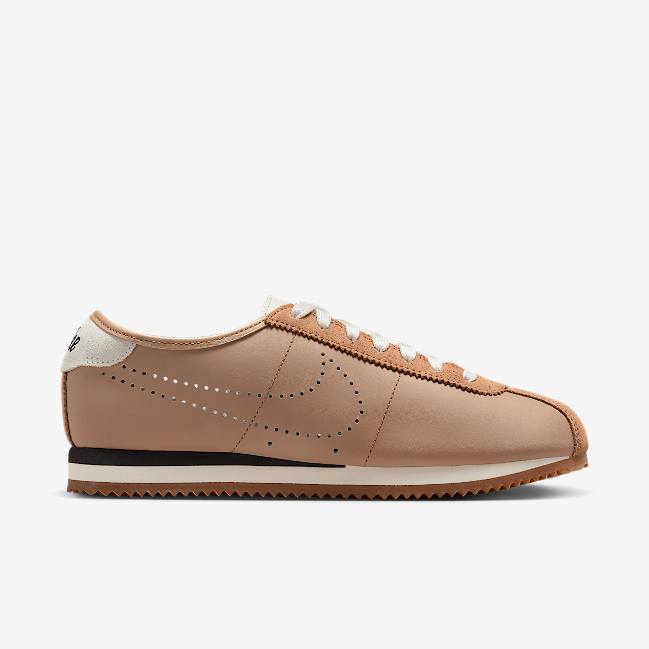 Nike Cortez sneaker Pale Shale/Sail/Gum Medium Brown/Zwart