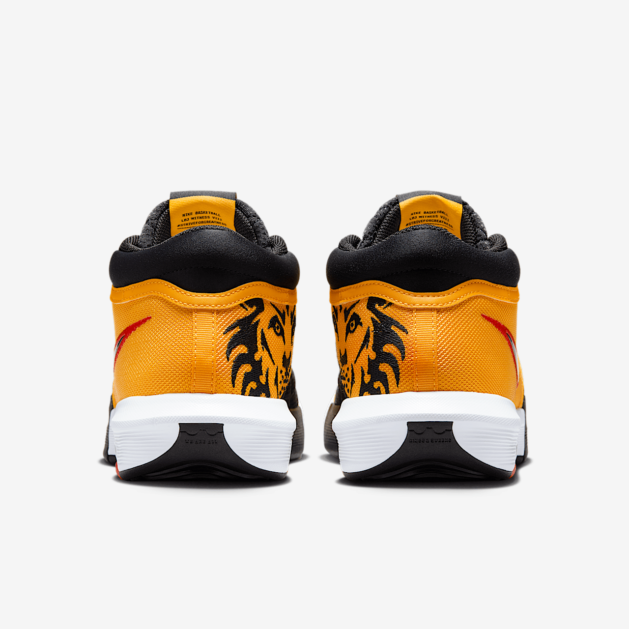 Nike LeBron sneaker University Gold/Light Crimson/Wit/Zwart
