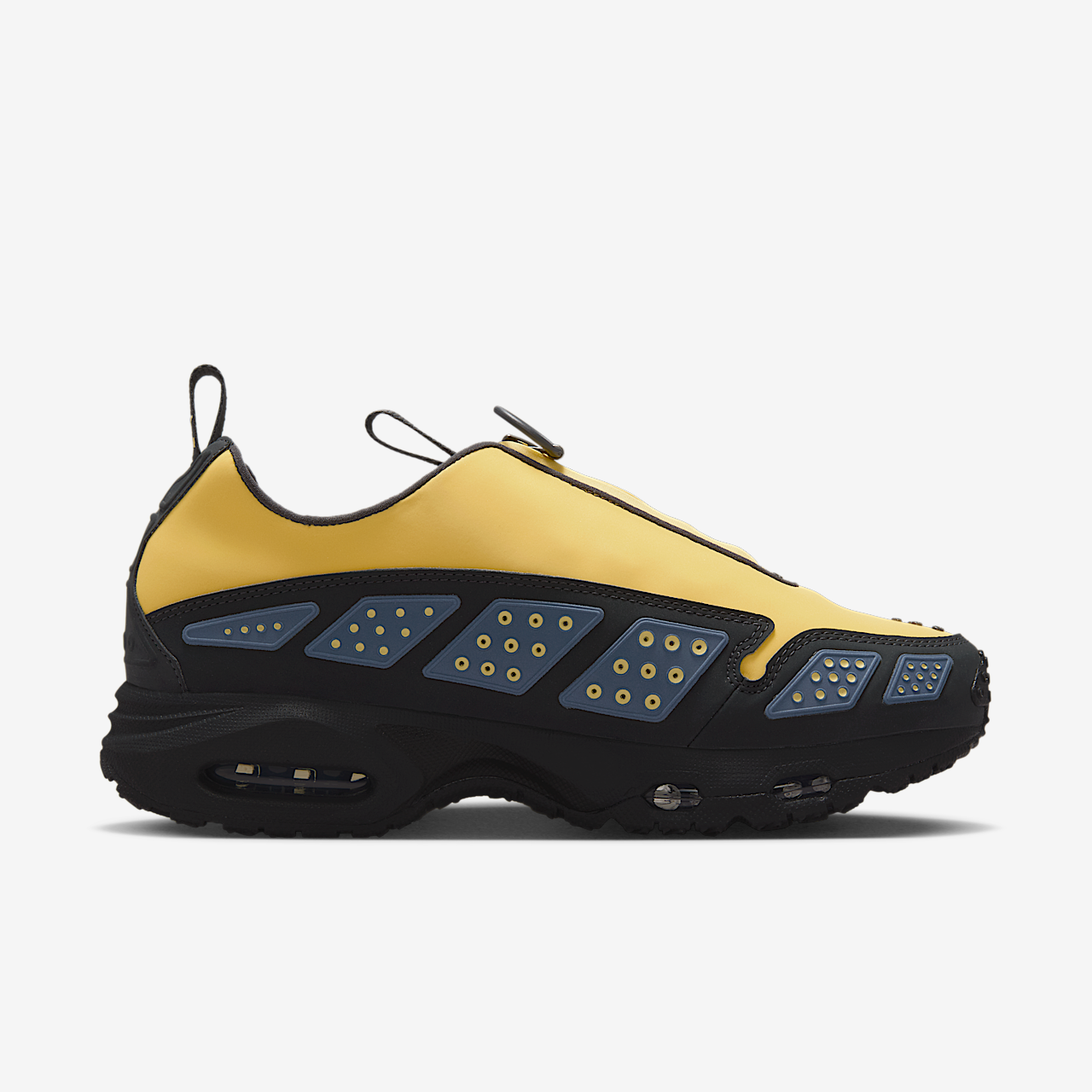 Nike Air Max SNDR sneaker Saturn Gold/Diffused Blue/Zwart/Off Noir