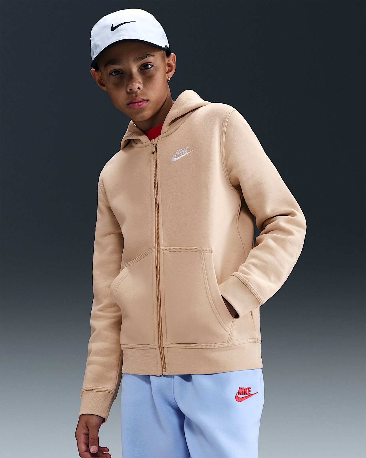 Детское худи Nike Sportswear Club Big Kids' Full-Zip Hoodie