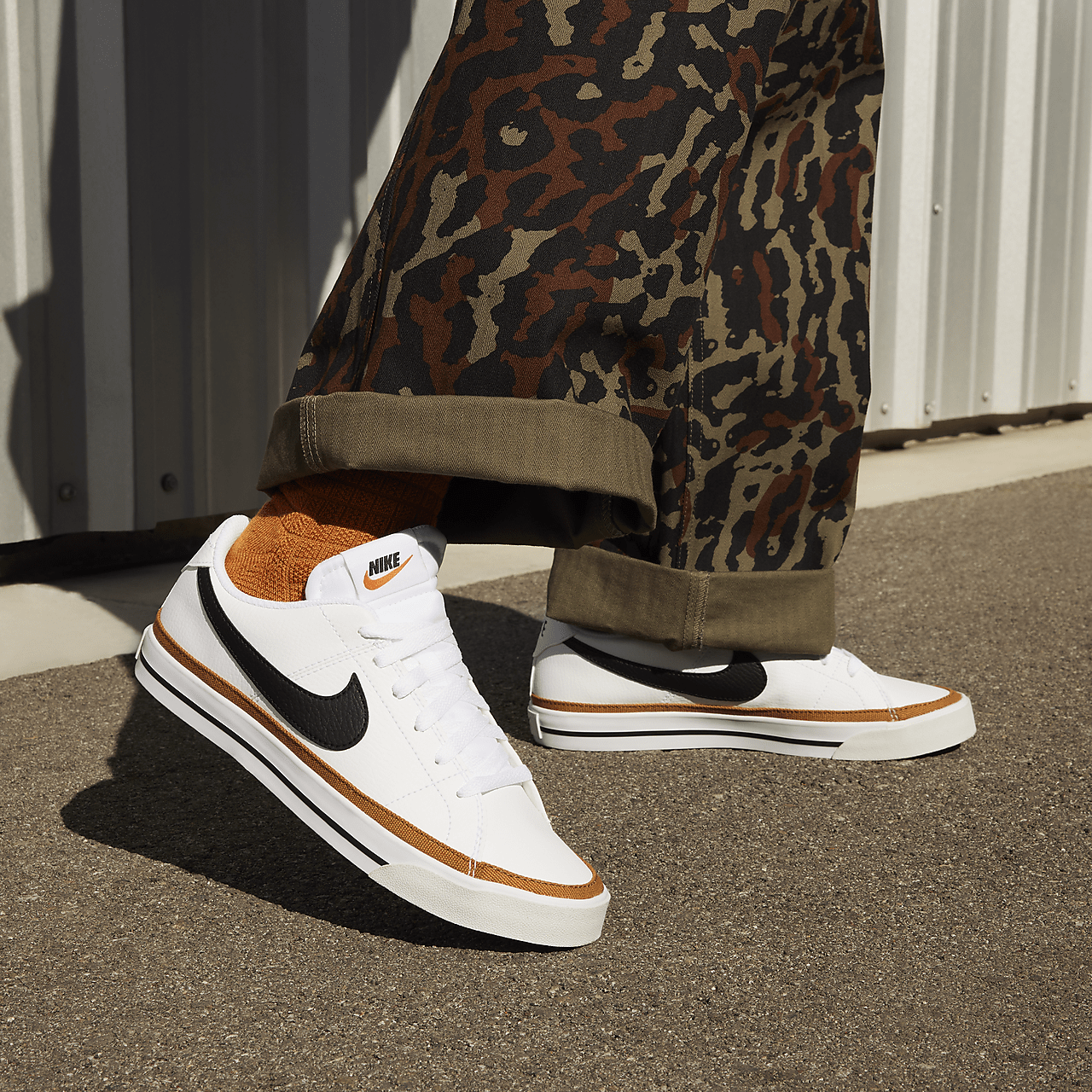 Nike  sneaker Wit/Desert Ochre/Team Orange/Zwart