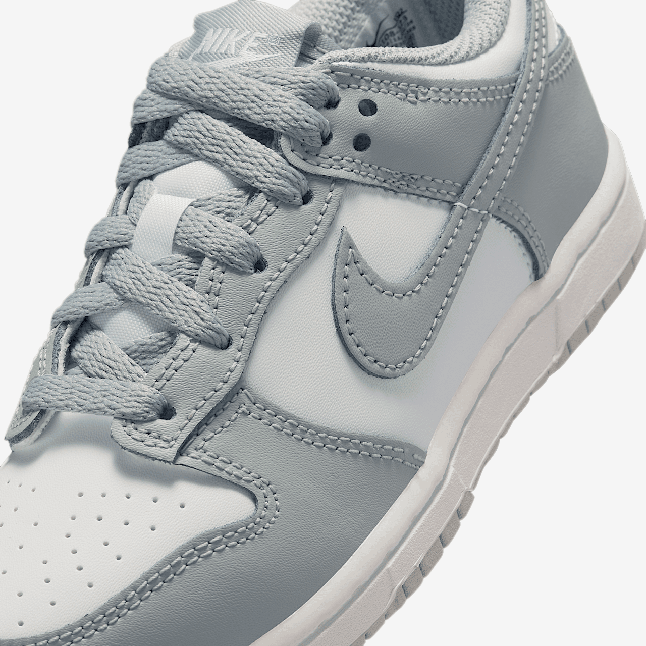Nike Dunk Low sneaker Wit/Wit/Light Smoke Grey