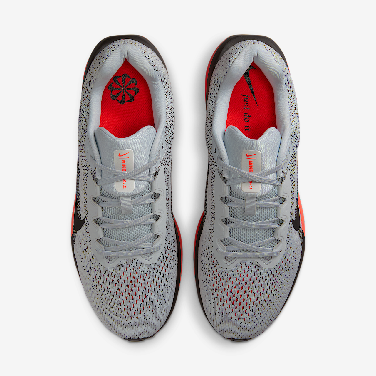 Nike  sneaker Pure Platinum/Bright Crimson/Vast Grey/Zwart