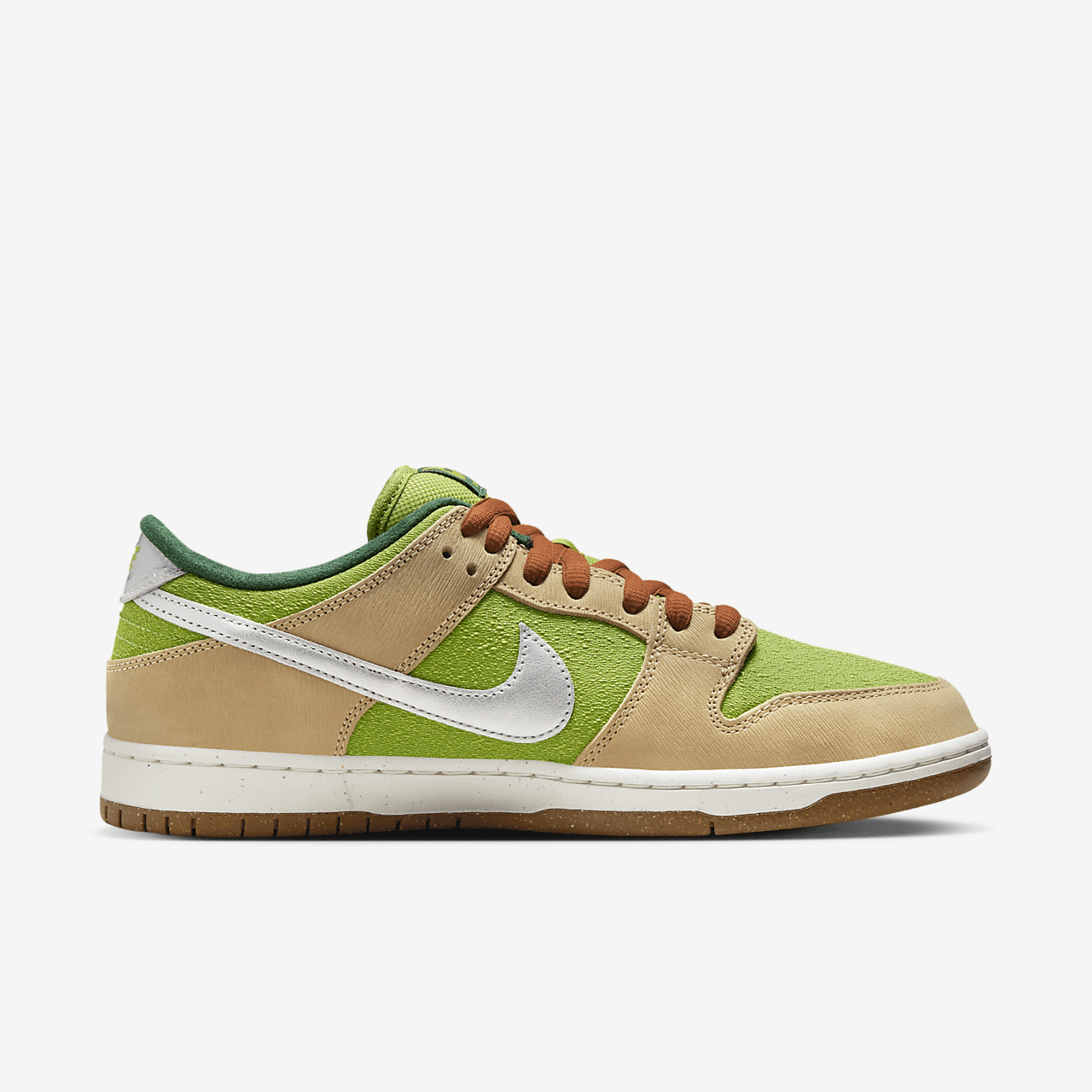 Nike Dunk Low sneaker Sesame/Pear/Fir/Metallic Silver