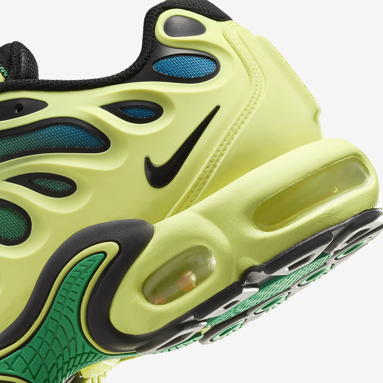 Nike Air Max Plus Drift sneaker Light Lemon Twist/Stadium Green/Photo Blue/Zwart