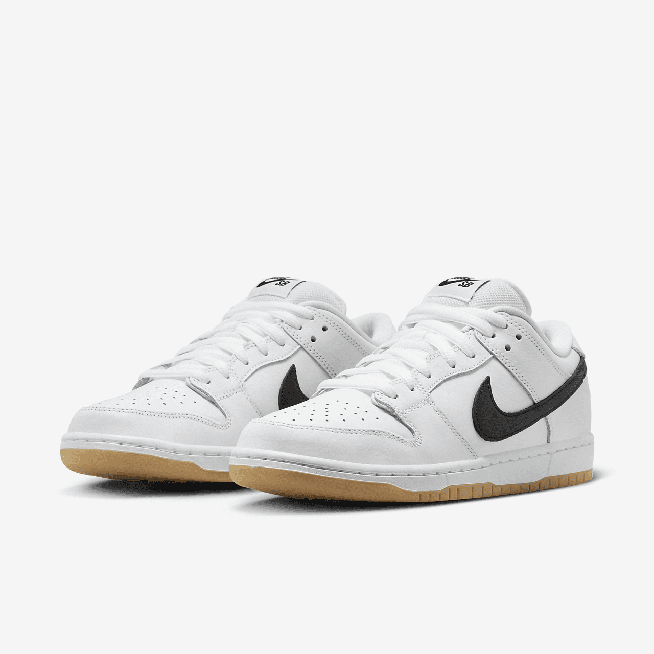 Nike Dunk Low sneaker Wit/Wit/Gum Light Brown/Zwart