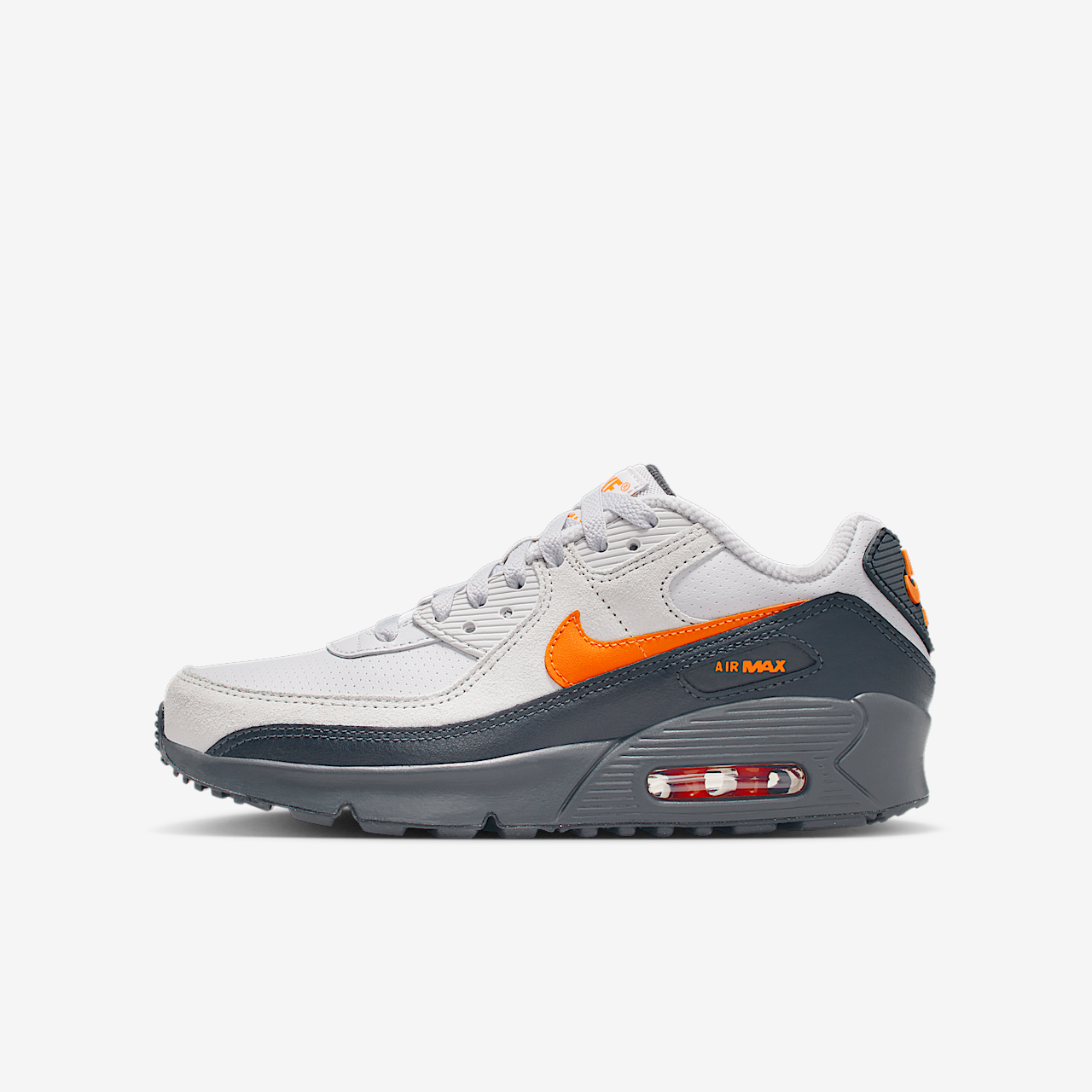 Nike Air max 90 sneaker Vast Grey/Anthracite/Wit/Safety Orange
