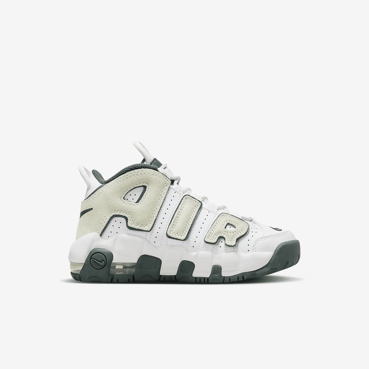 Nike Air More Uptempo sneaker Wit/Vintage Green/Summit White/Sea Glass