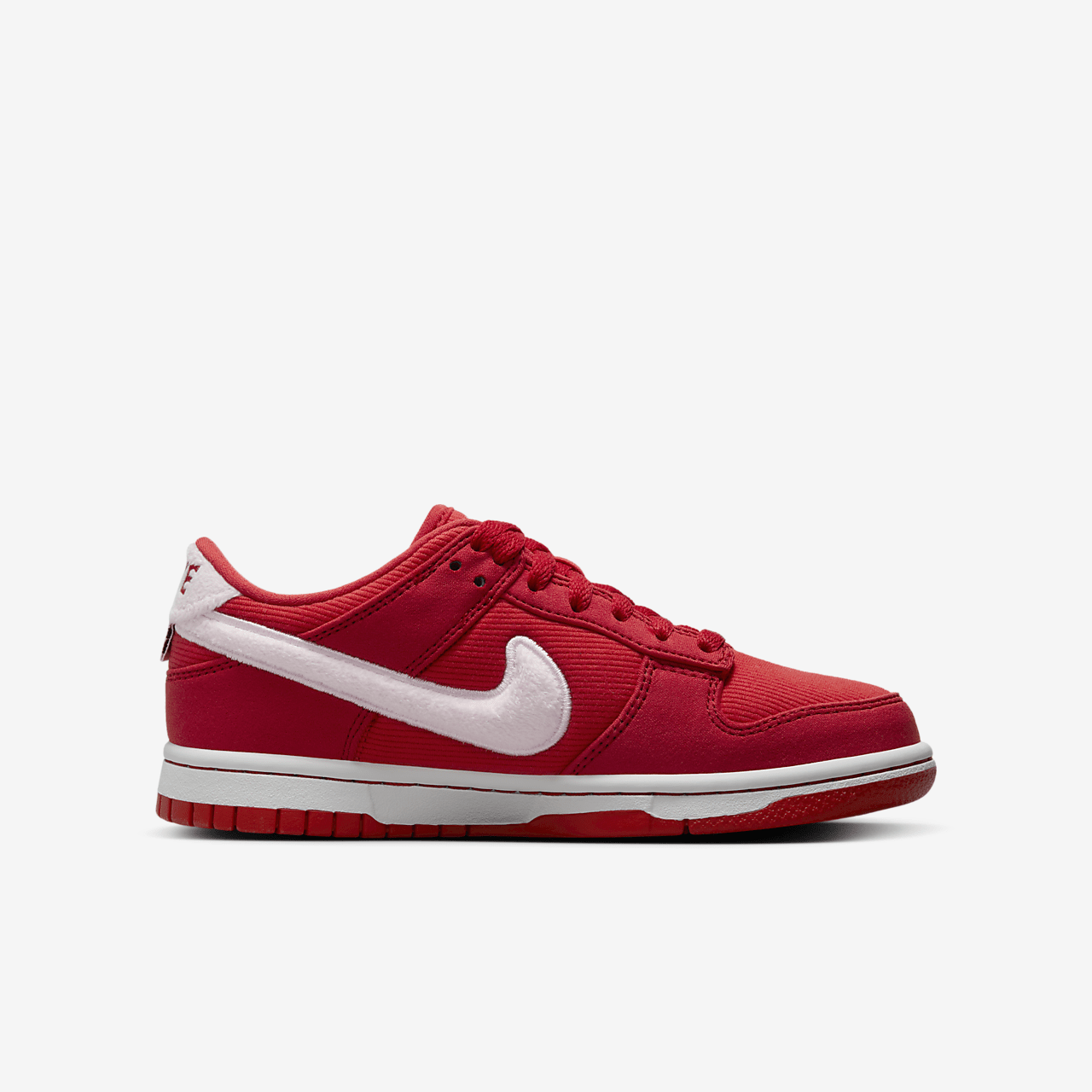 Nike Dunk Low sneaker Fire Red/Light Crimson/Wit/Pink Foam