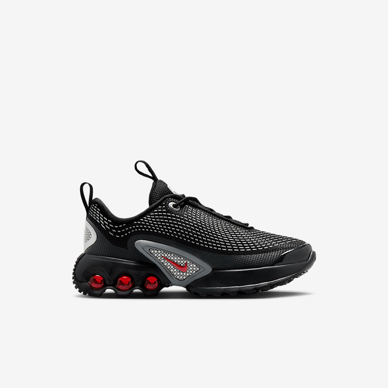 Nike Air Max DN sneaker Zwart/Zwart/Metallic Silver/University Red